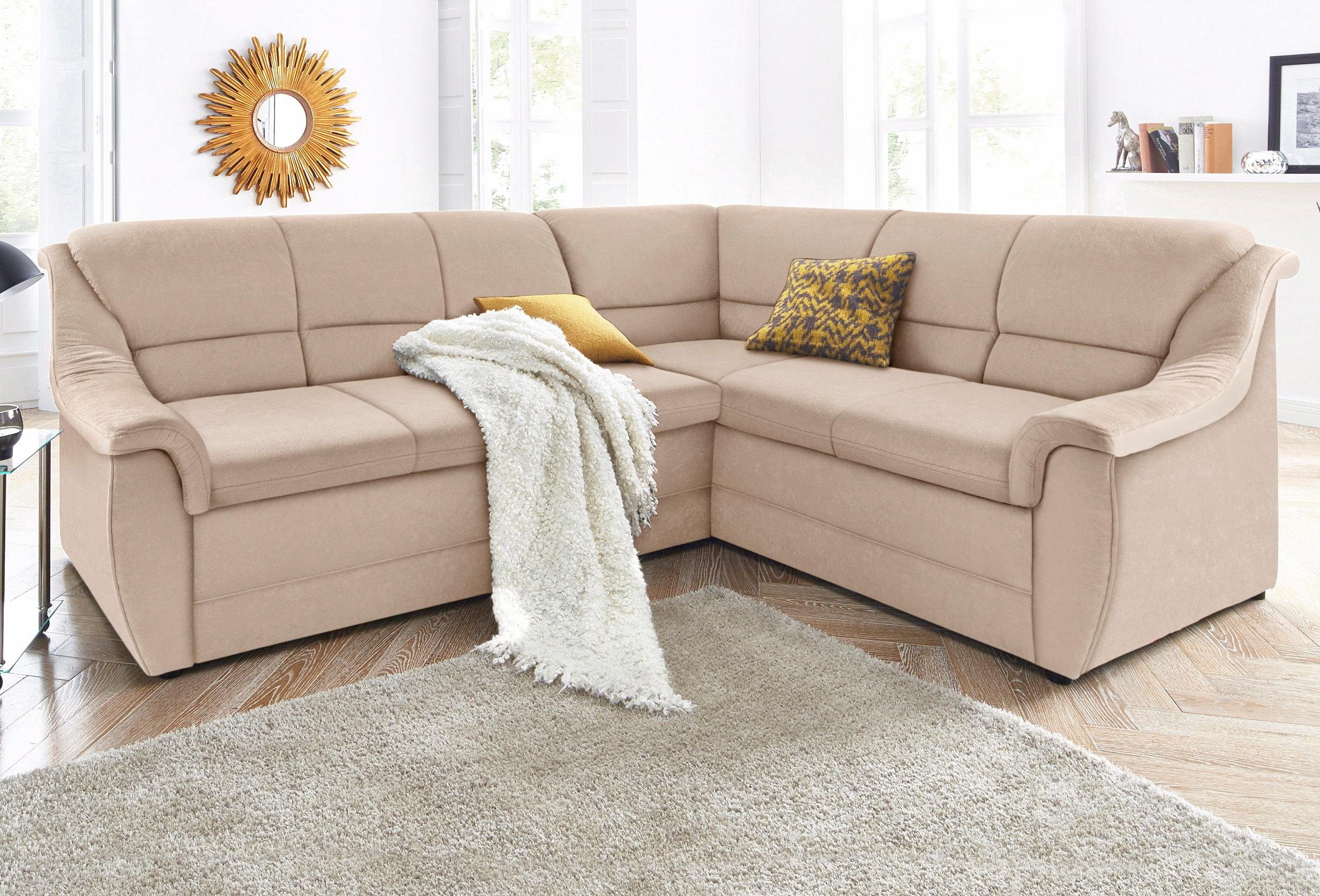 DOMO collection Ecksofa "Franzi Steppung im Sitzbereich B7T/H: 278/162/80 c günstig online kaufen