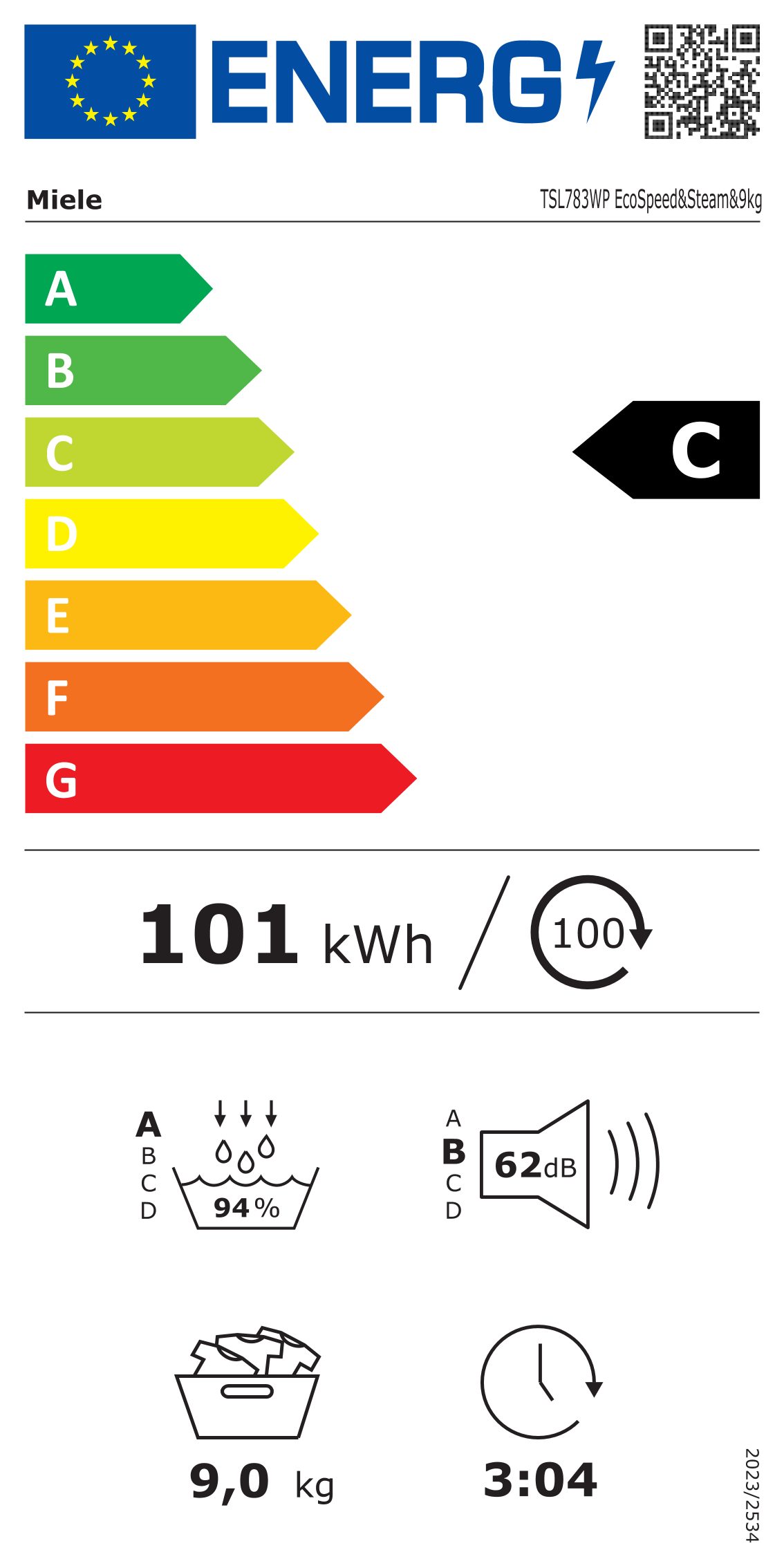 Energieeffizienzklasse: 