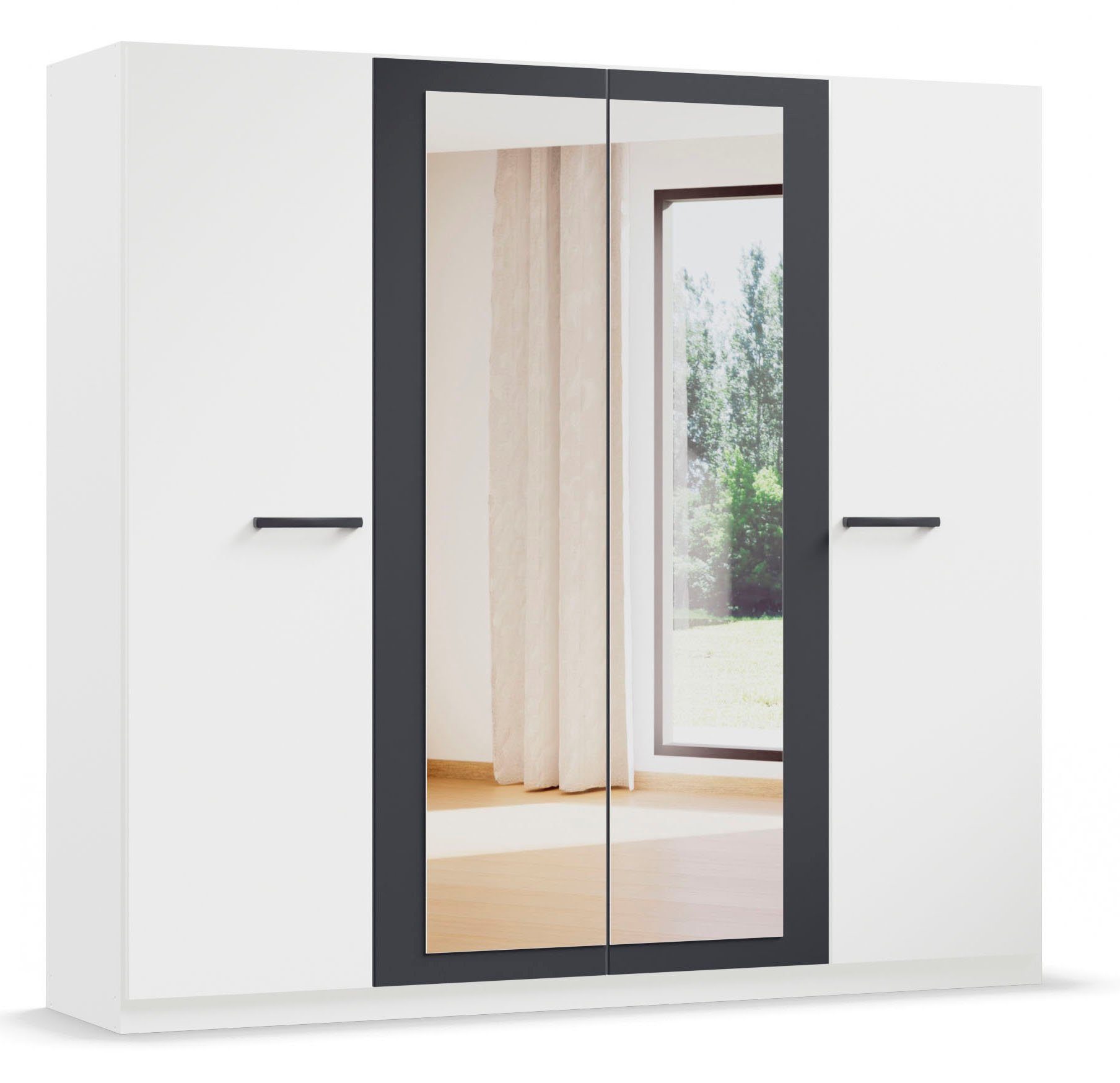 OTTO home Kleiderschrank Mehrzweckschrank Aktenschrank Möbel Mietswohnung Schlafzimmer MODI (erhältlich in Breiten 91/136/181/226/271 cm, Höhe 210 cm) in angesagten Farbkombinationen, optional mit Spiegel MADE IN GERMANY