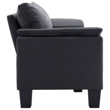 vidaXL Sofa 3-Sitzer-Sofa Dunkelgrau Stoff