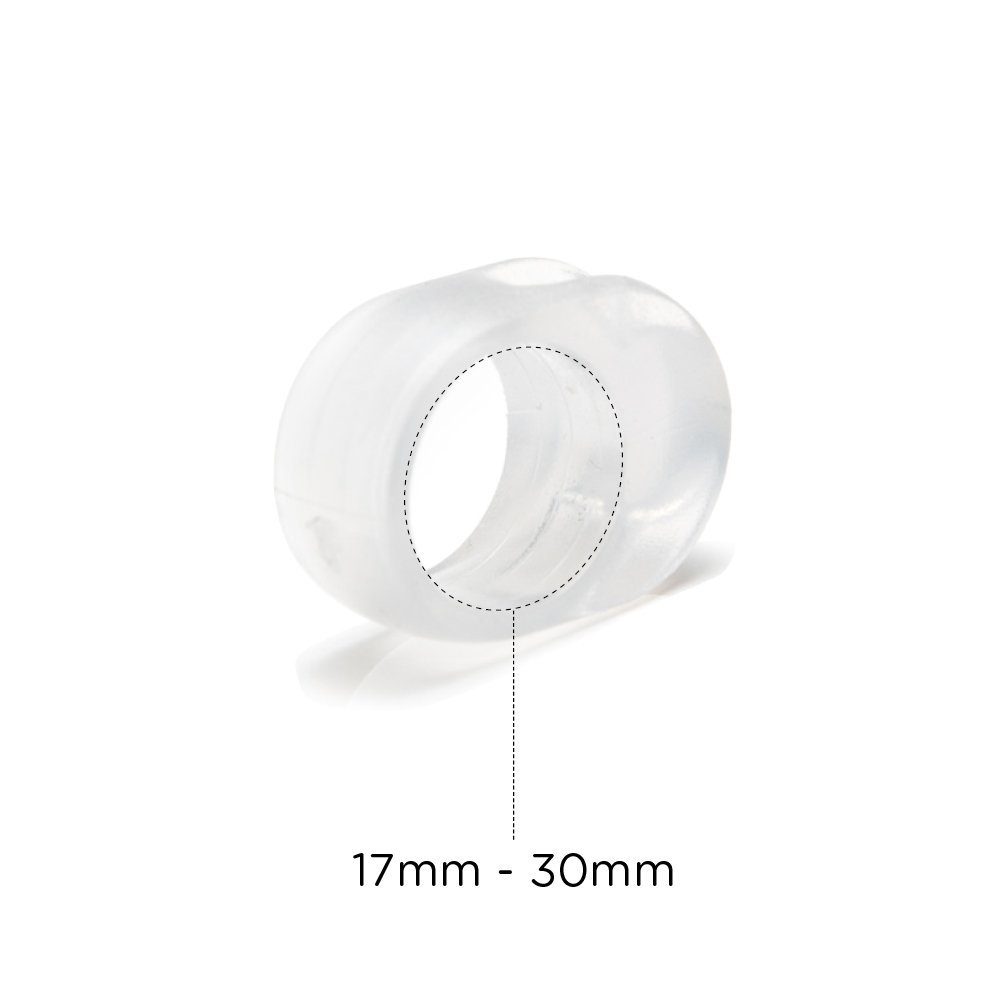 sossai® Wandtürstopper Transparenter Türklinkenpuffer TKP1 (5 St)