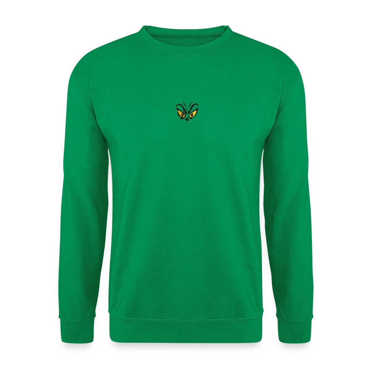 Sweatshirt Der Grinch Stick-Motiv Grinch Augen Unisex Pullover