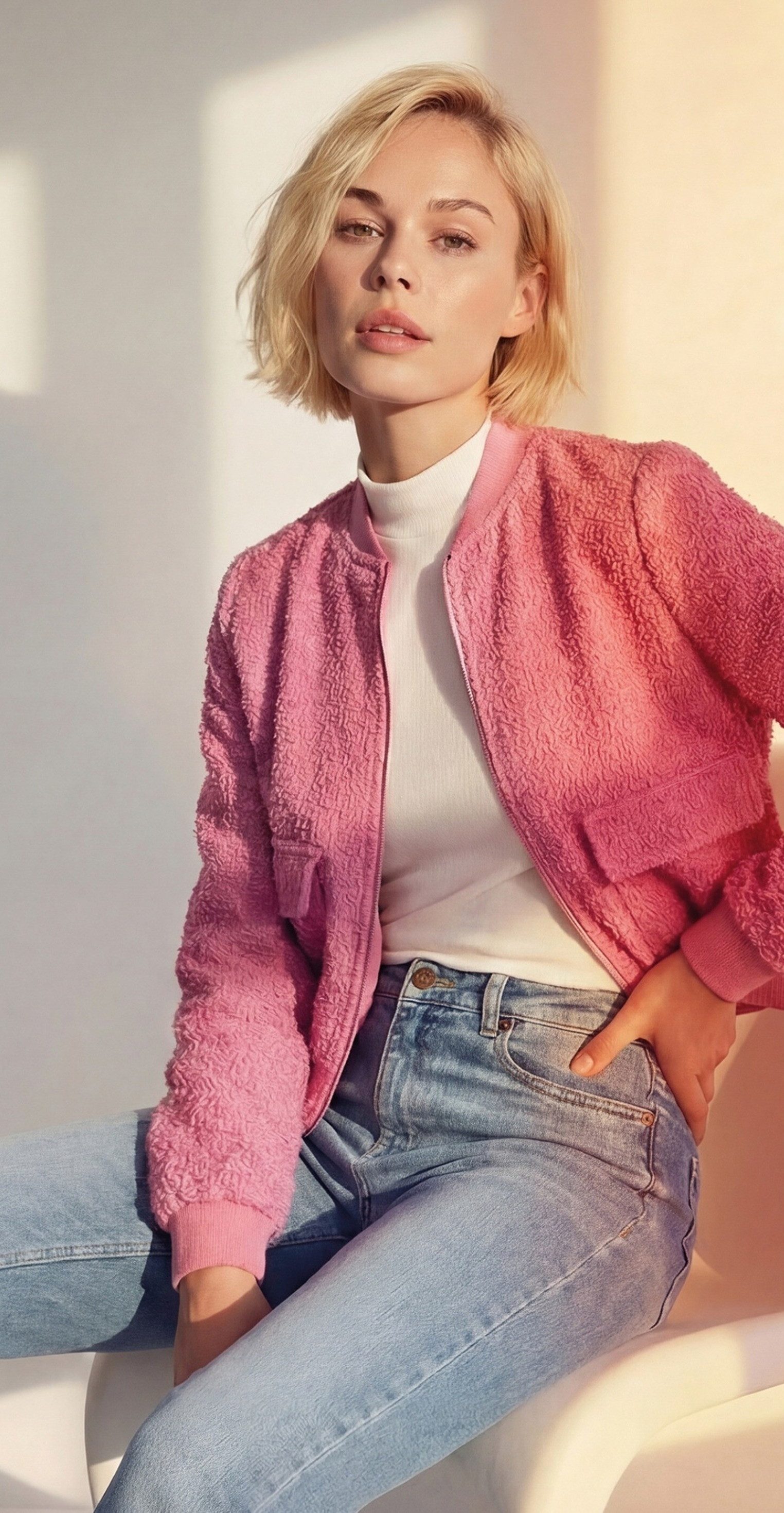 Zero Jackenblazer Damen Jacke mit Reißverschluss weiteres Detail