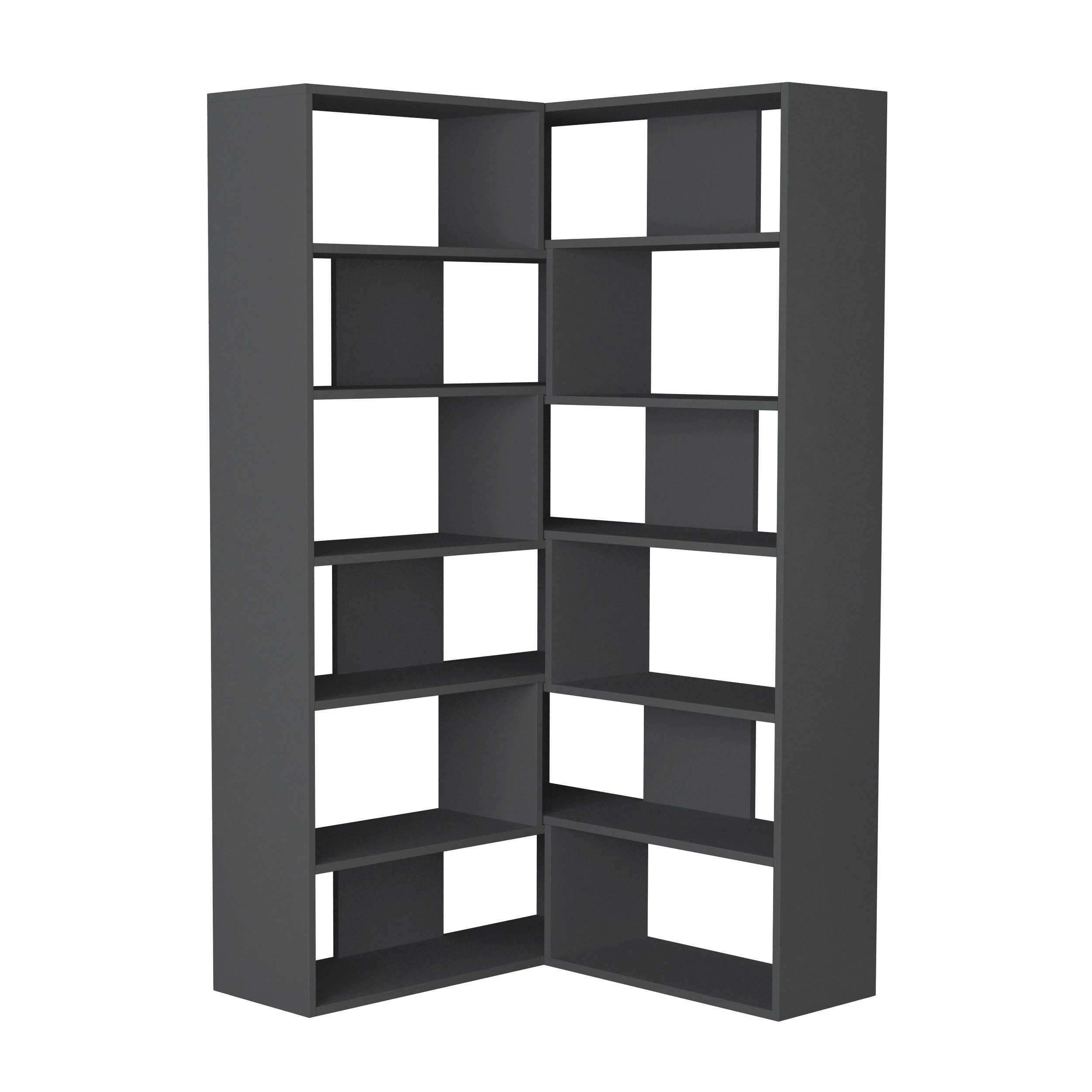 Decortie Bücherregal Molly, Modernes Bücherregal,Eck, Display Unit No.4, 29 günstig online kaufen