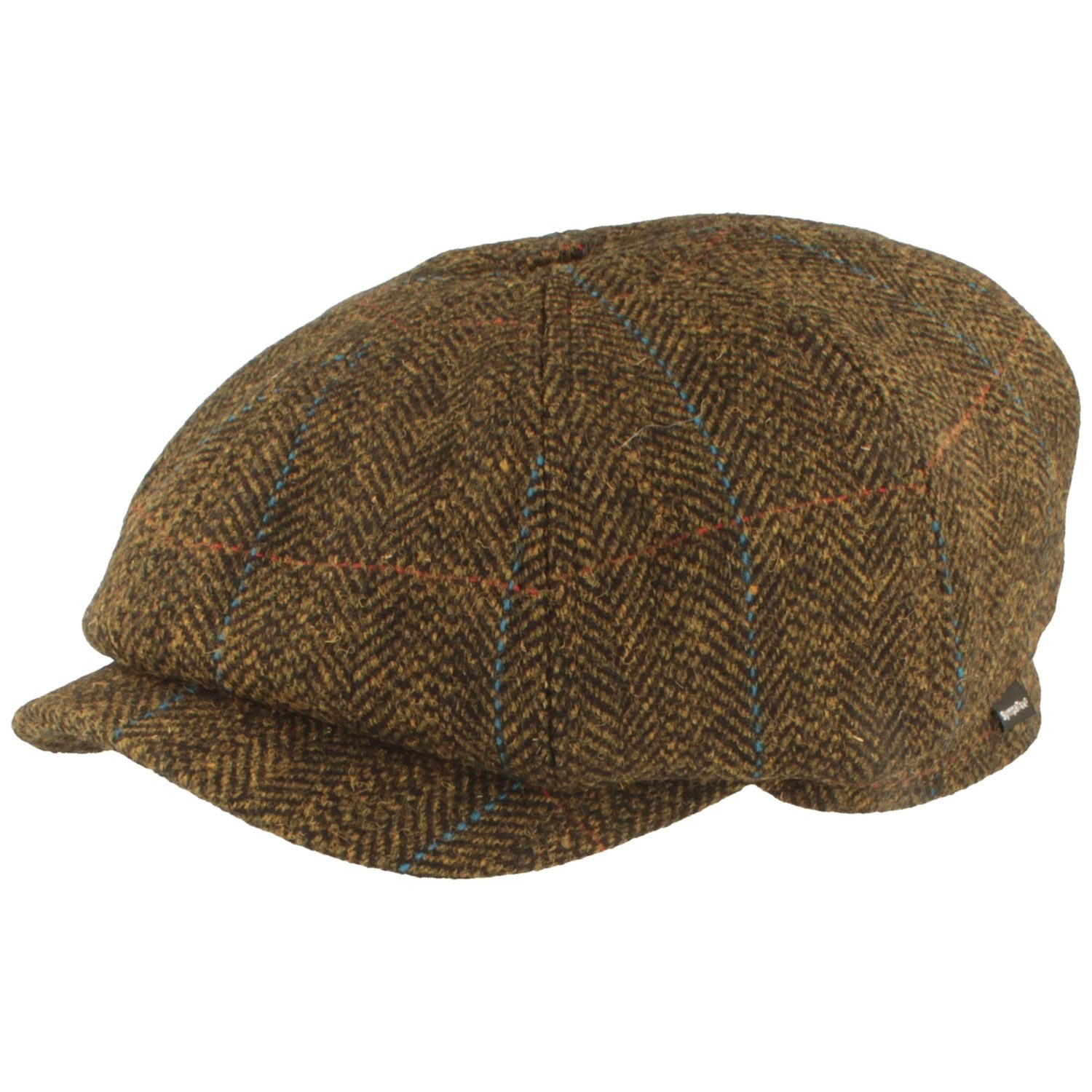 Breiter Schiebermütze 8-tlg Schiebermütze aus Wolle mit Ohrenschutz günstig online kaufen