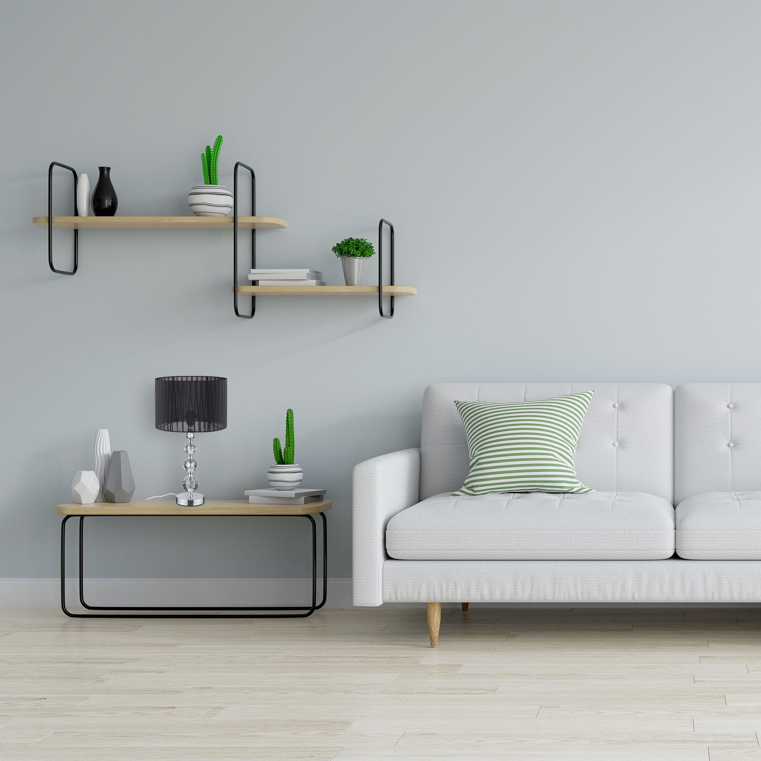 relaxdays Tischleuchte Tischlampe Kristall, Indirekte Beleuchtung, E27-Fassung (max. 40 W), Leuchtmittel nicht enthalten – Bild 5 von 5