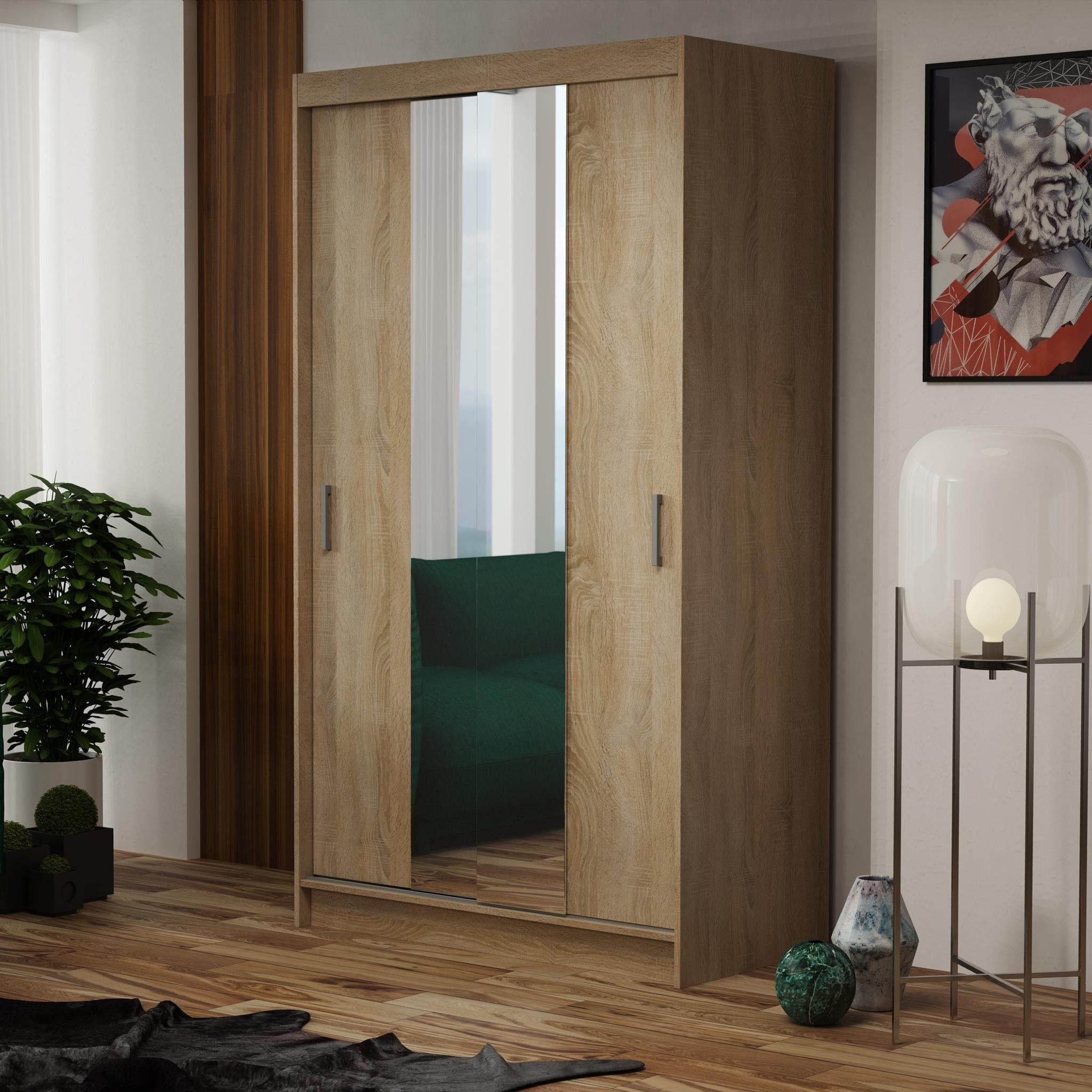Beautysofa Schiebetürenschrank Niko (stilvoll Kleiderschrank, 100 günstig online kaufen