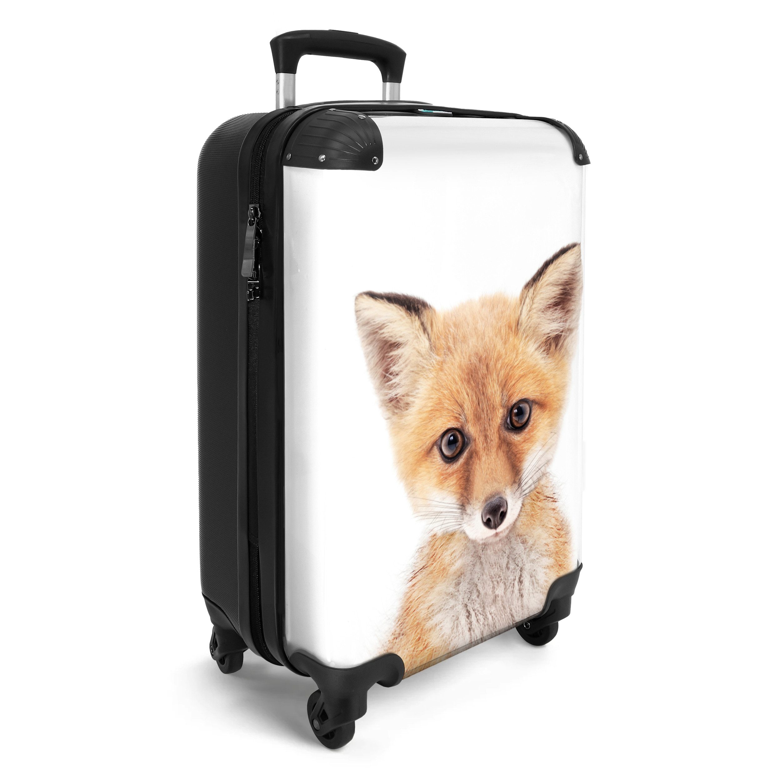 NoBoringSuitcases.com© Hartschalen-Trolley Fuchs - Tiere - günstig online kaufen