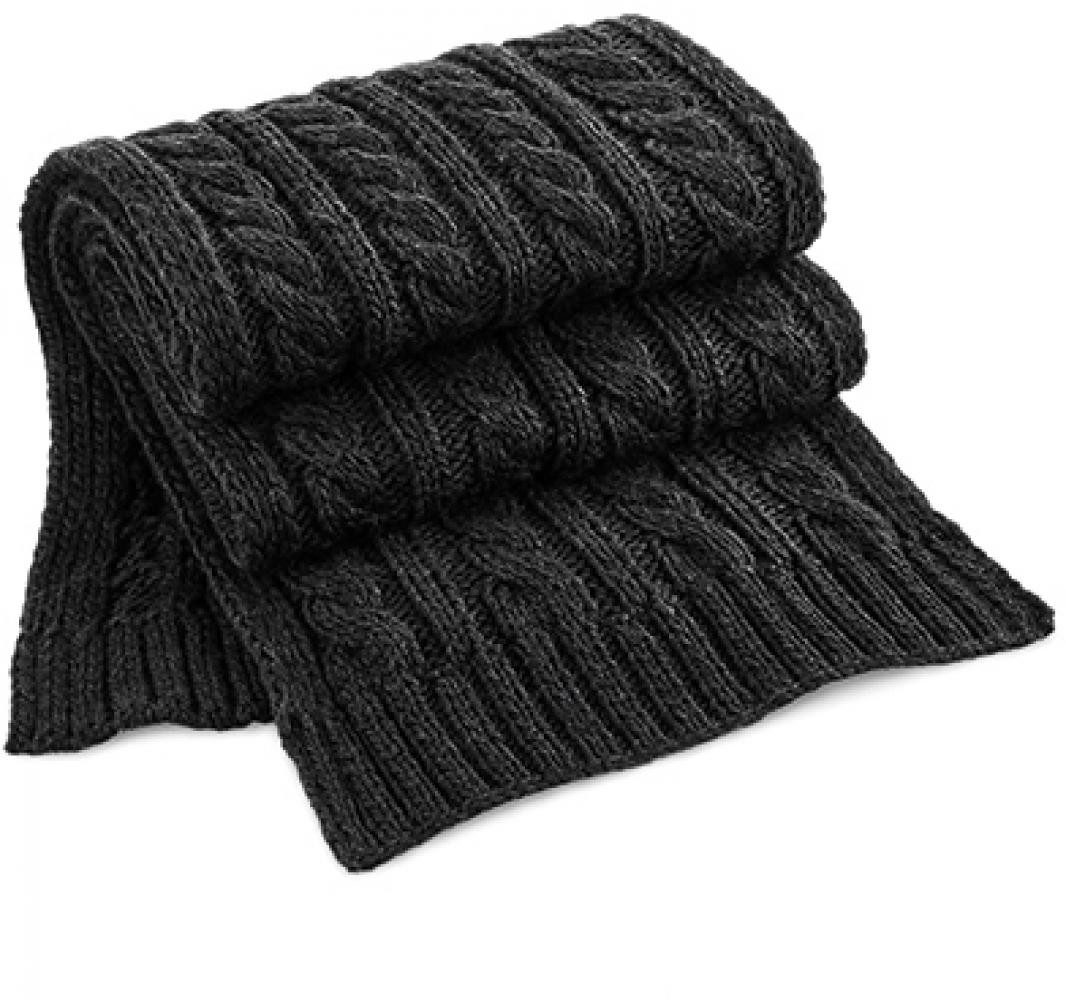 Beechfield® Schal Schals Cable Knit Melange Scarf