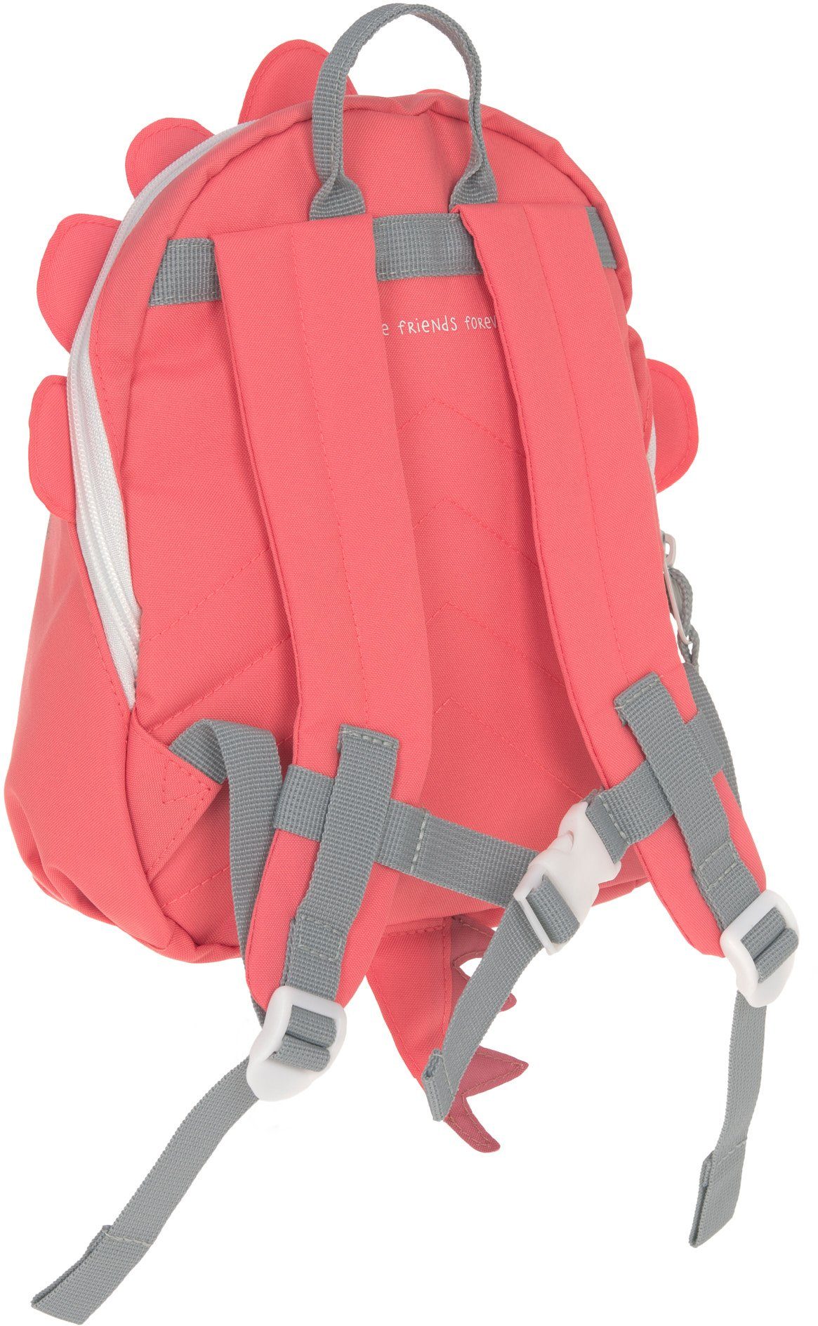 LÄSSIG Kinderrucksack About Friends, Tiny Backpack, Dino rose, PETA-approved vegan
