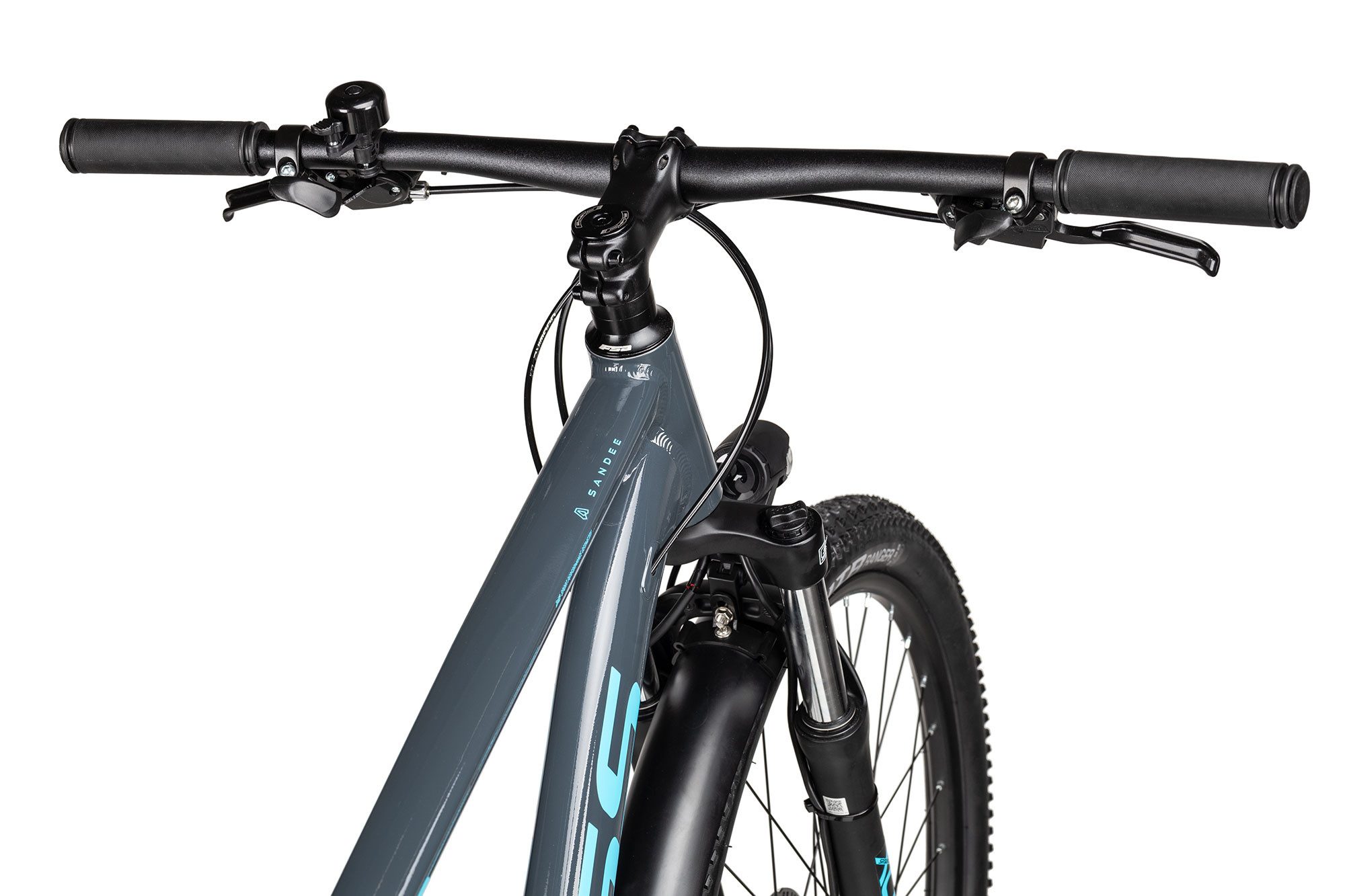 Axess Mountainbike SANDEE ATB, 16 Gang Shimano RD-TX800-7 Schaltwerk, Kettenschaltung, mechanische Scheibenbremse schwarz/grau