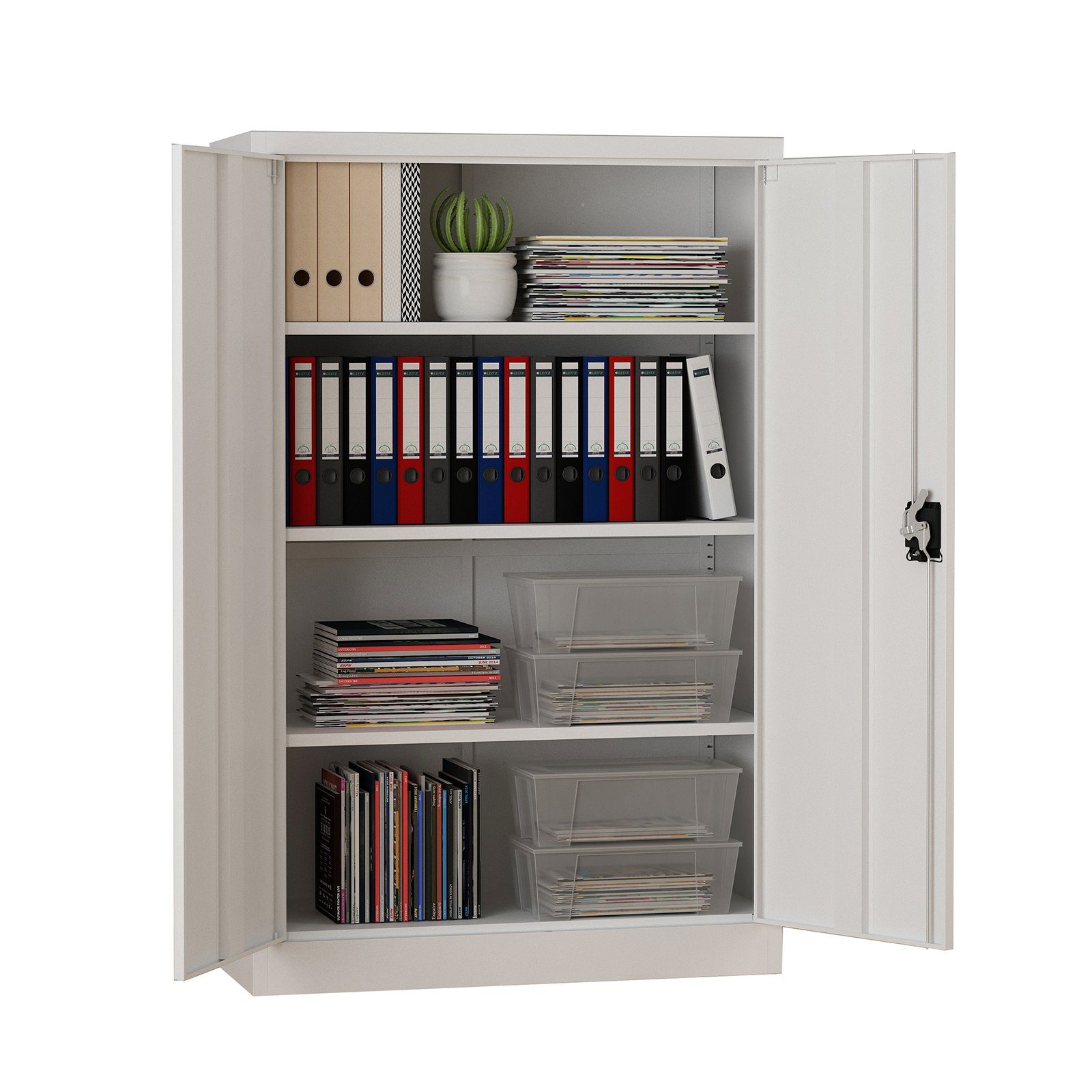 Midori Aktenschrank (1-St) Büroschrank Schloss Stahlschrank günstig online kaufen