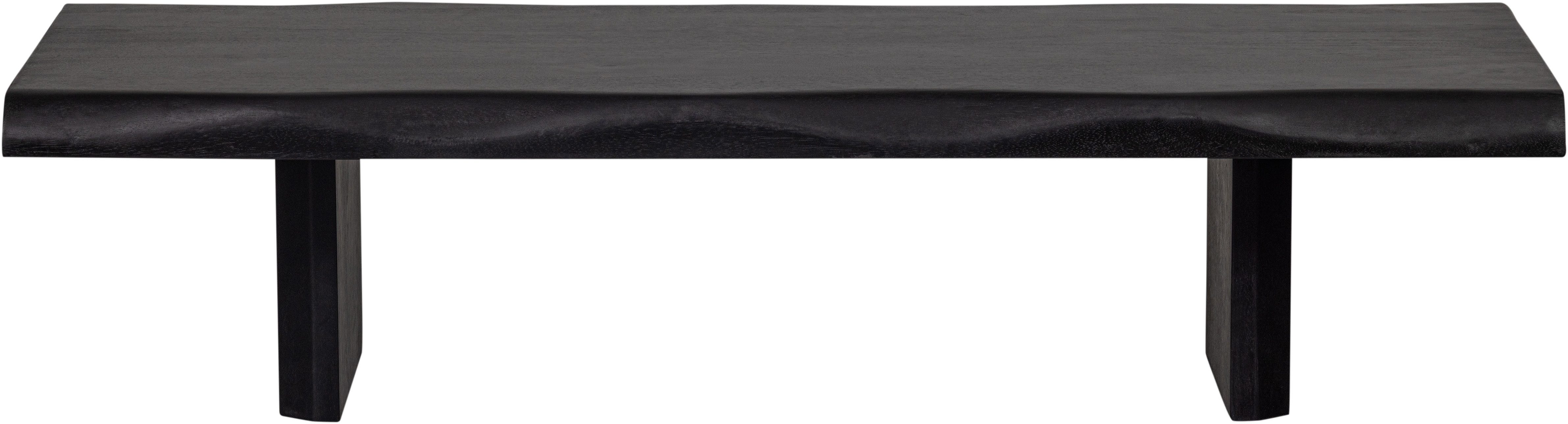 WOOOD Couchtisch Cali mit organisch geformter Tischplatte aus mangoholz 120x55x28 cm, Tragkraft 45 kg, für den Innenbereich, pflegeleichte Oberfläche