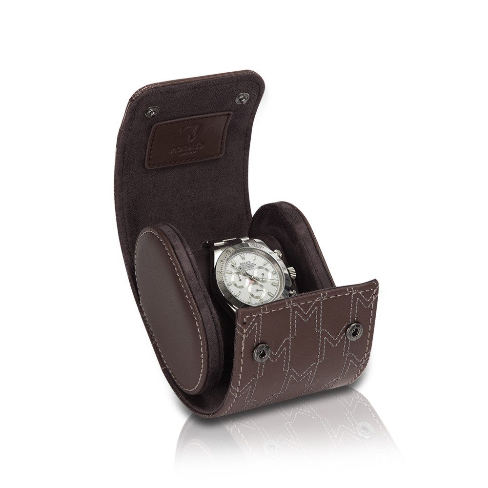 MODALO Uhrenrolle OPTIMUS 1 Uhr (Uhrenbox Uhrenetui Uhrenkasten Uhren Aufbewahrung)