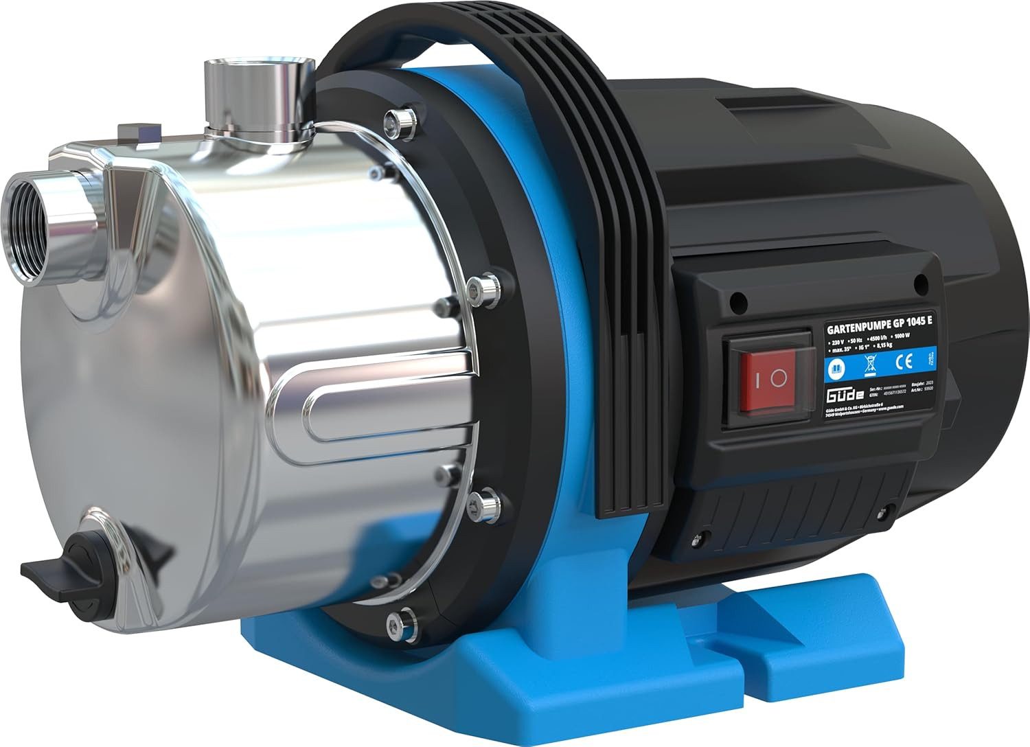 Güde Akku-Gartenpumpe Güde Gartenpumpe GP 1045 E 1000 W, 4500 l/h, Gartenbewässerung