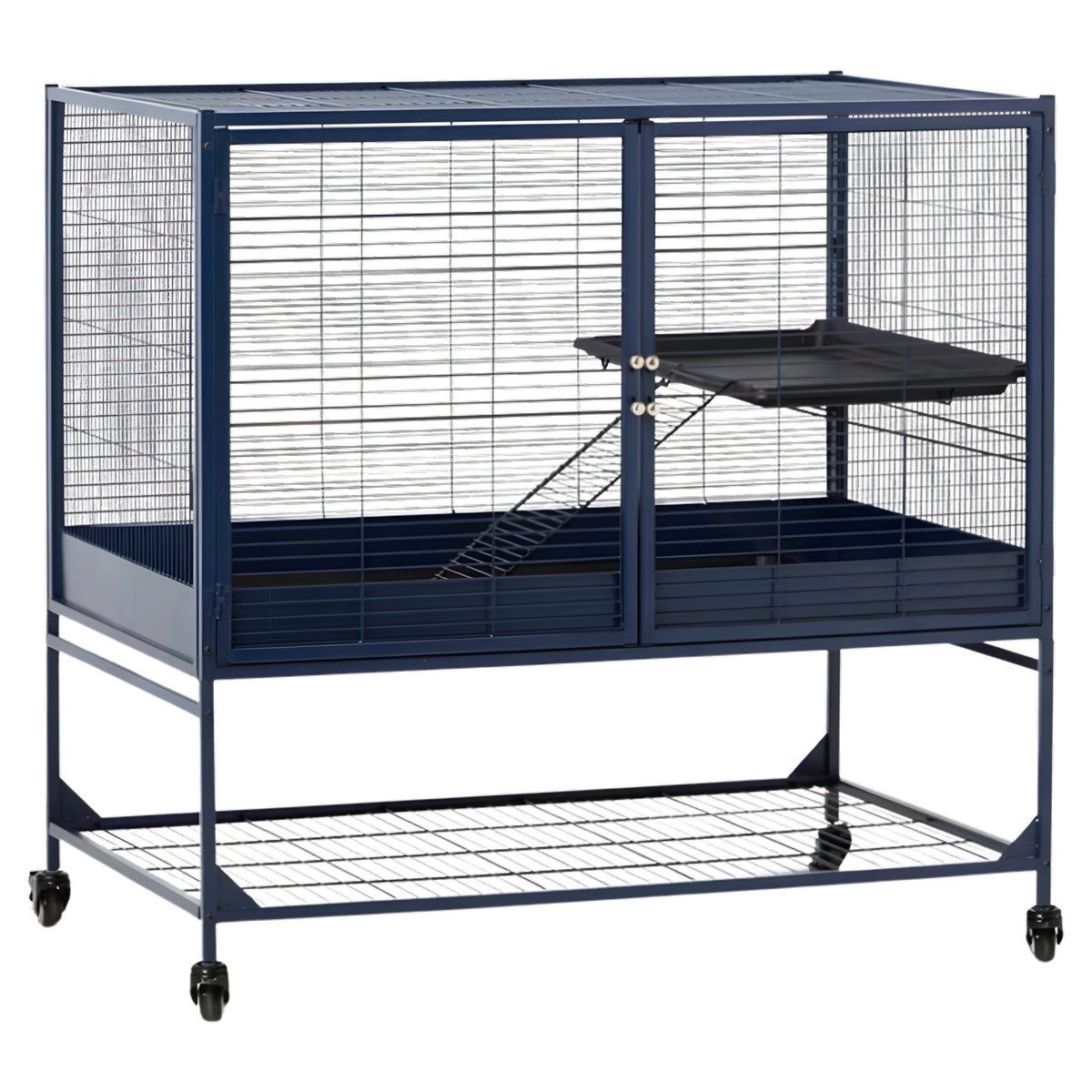 Kleintierkäfig Nagerheim Royal Suite blau