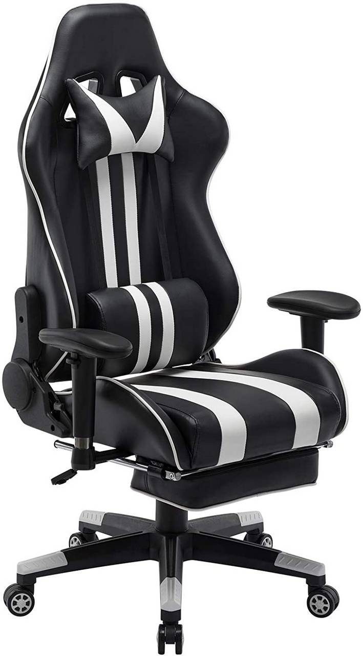 EUGAD Gaming-Stuhl (1 St), mit Wippfunktion, höhenverstellbar, Kunstleder