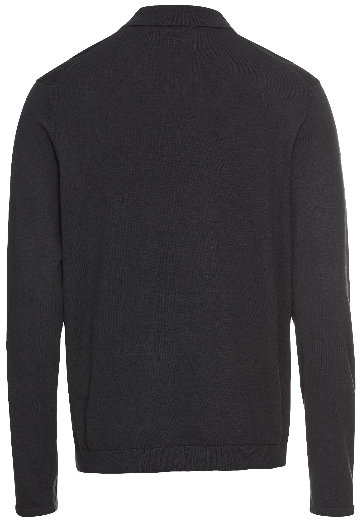 camel active Langarm-Poloshirt mit Rippbündchen günstig online kaufen