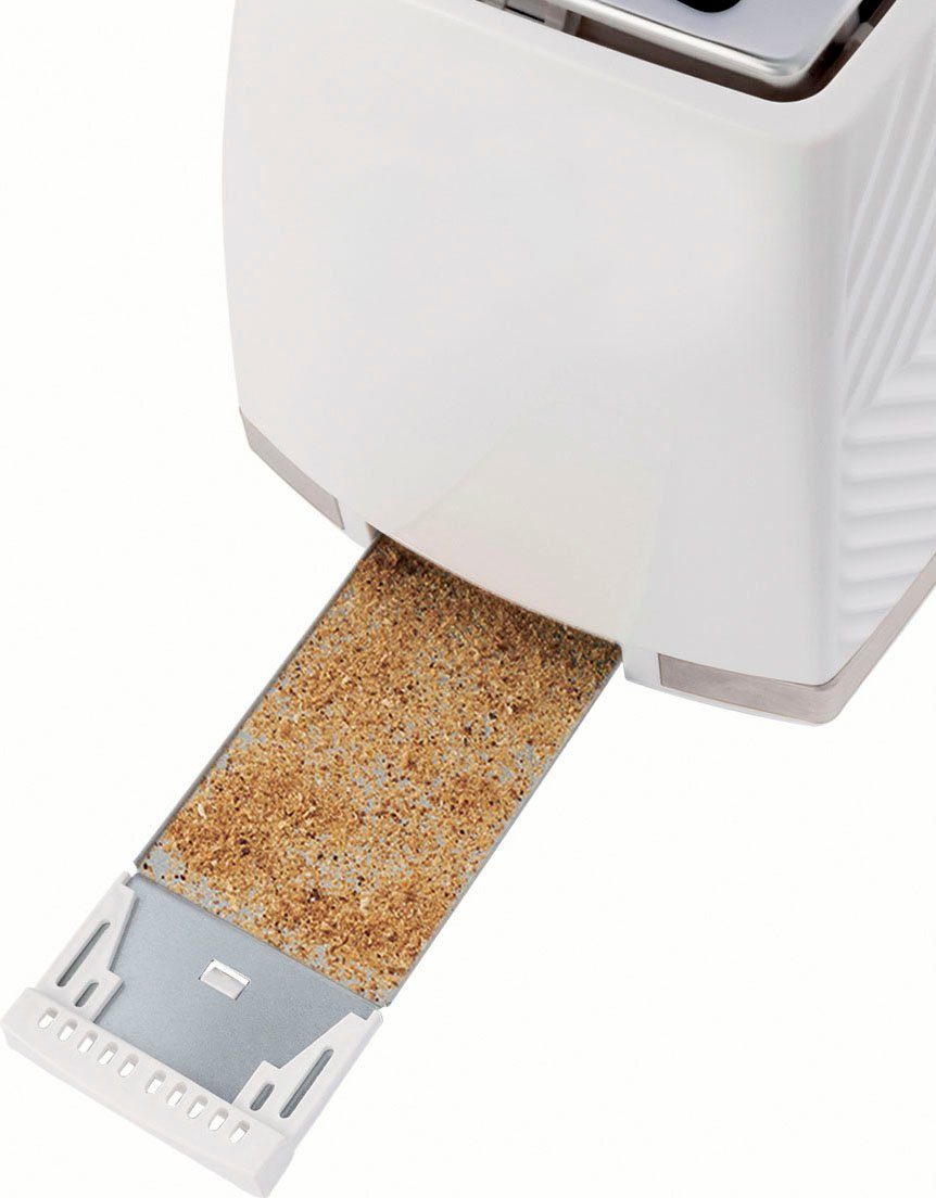 RUSSELL HOBBS Toaster Groove 26391-56, 2 lange Schlitze, für 2 Scheiben, 850 W, weiß, 850 Watt - 6 Bräunungsstufen – Bild 5 von 5
