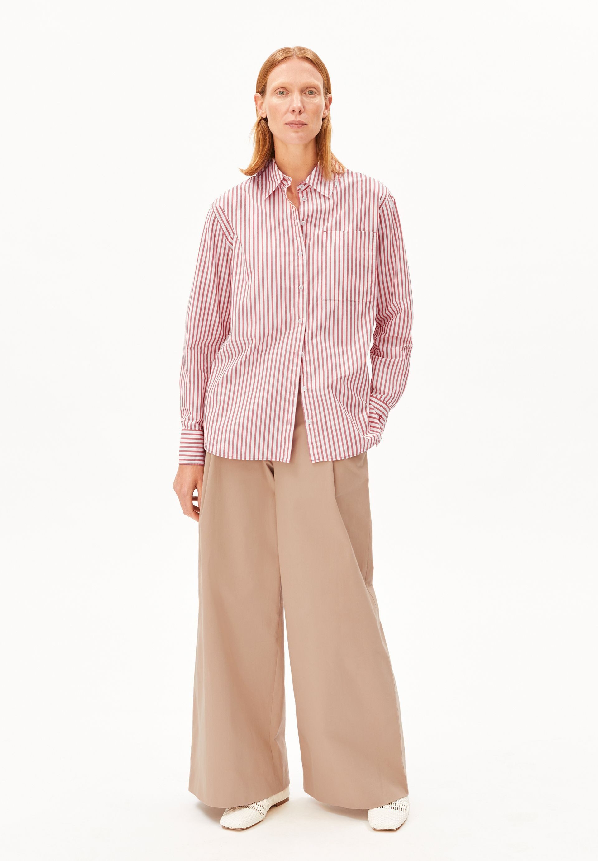 Armedangels Langarmbluse STRIPE LOOSE Bluse aus Bio-Baumwolle Loose Fit günstig online kaufen