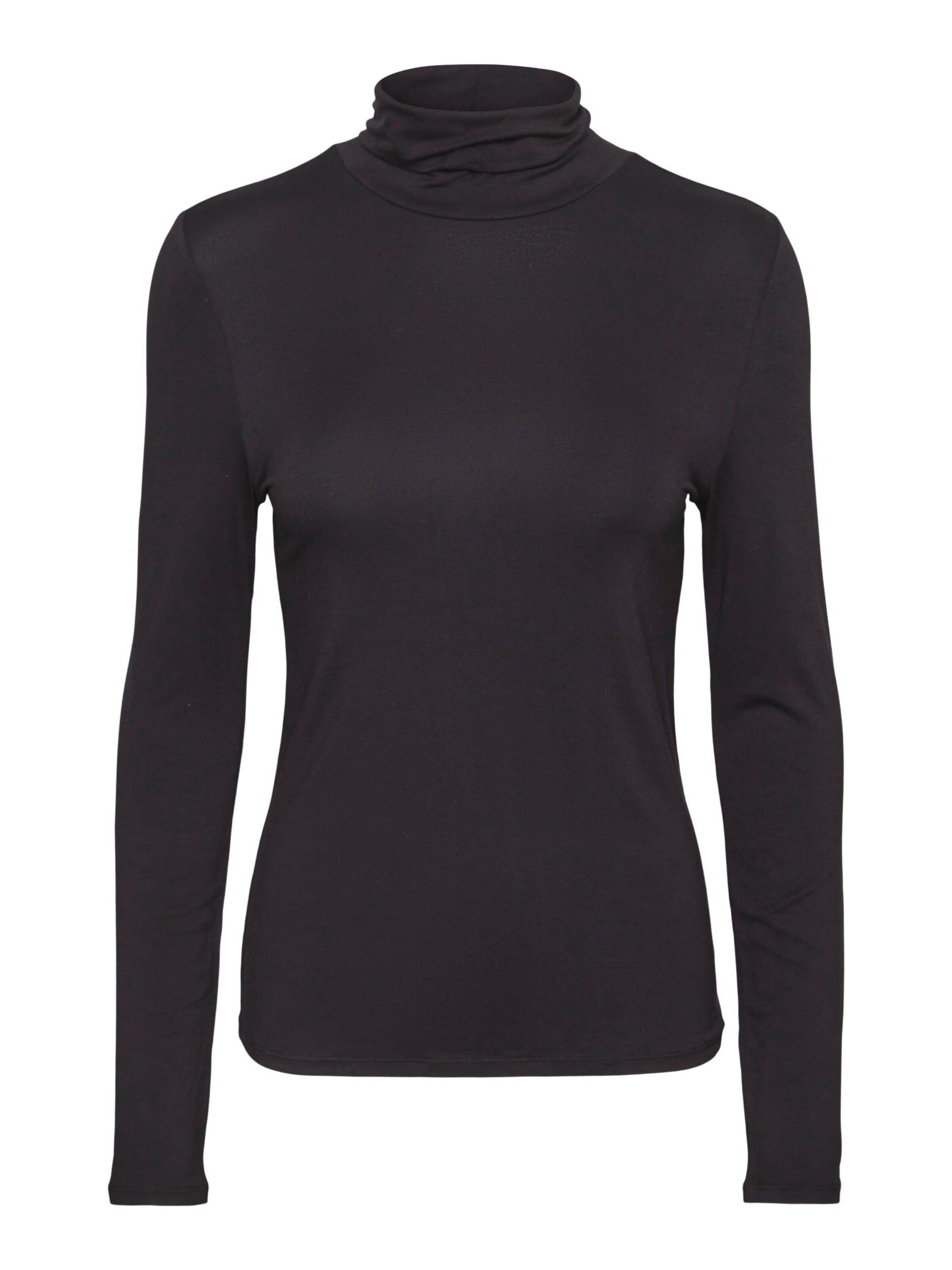 Vmalberte Ls Rollneck Top Black