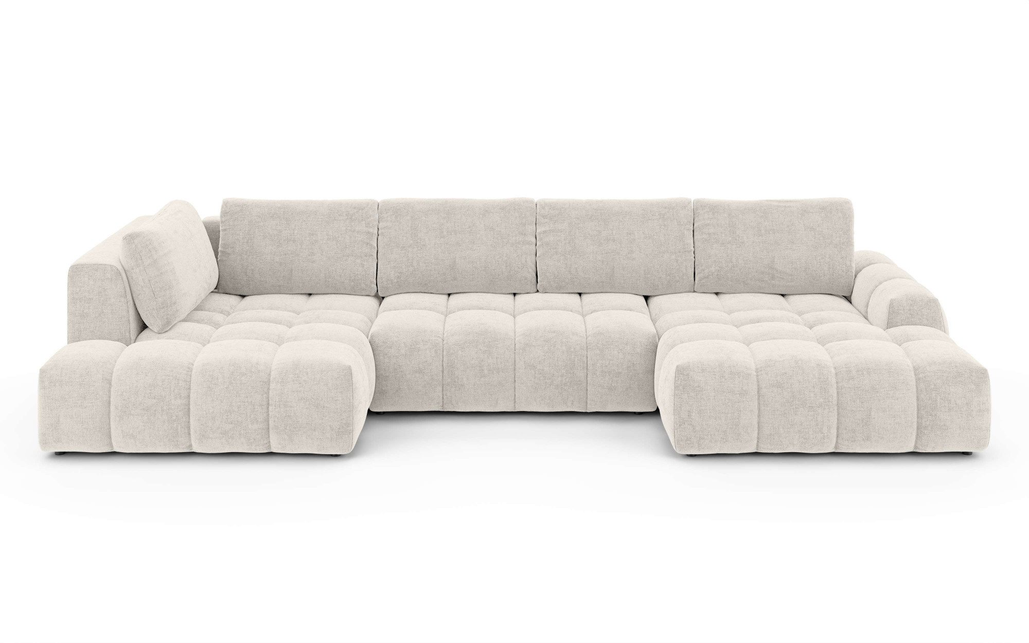 OTTO home Wohnlandschaft AZITA U-Form, Breite 363 cm - OTTO. Verlässliche Qualität., wahlweise als Schlafsofa mit Bettkasten, Bubble-Optik – Bild 2 von 5