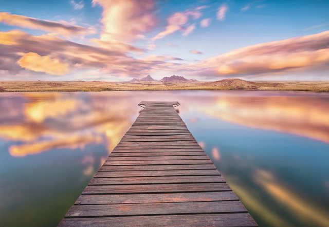 Komar Fototapete »Serenity«, glatt, bedruckt, Wald, geblümt, (Set), ausgezeichnet lichtbeständig-Otto