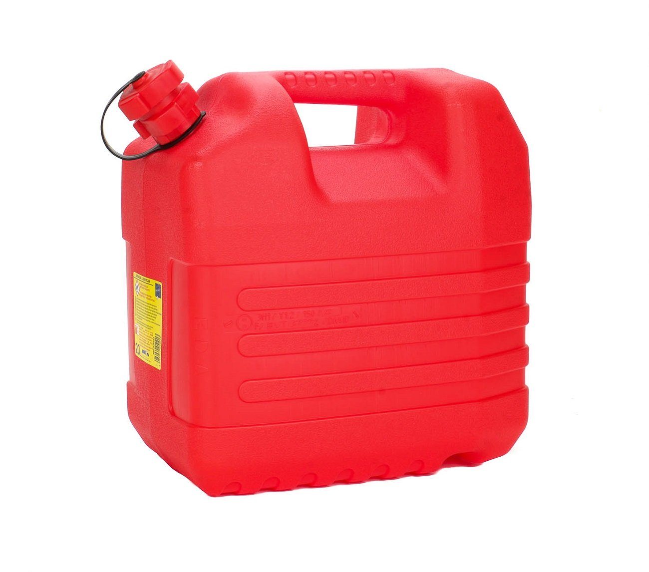 Bada Bing Benzinkanister 20 L Benzinkanister Rot Kunststoff Kanister  Ausgießer Reservekanister (1 St), 20 Liter Vassungsvermögen