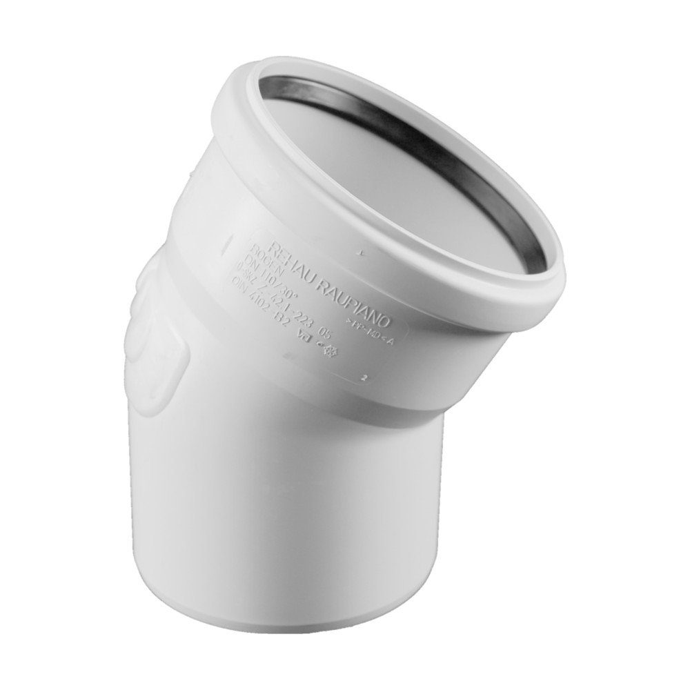 Rehau Wasserrohr Rehau Schalldämmender Raupiano Plus Bogen DN 110-30°