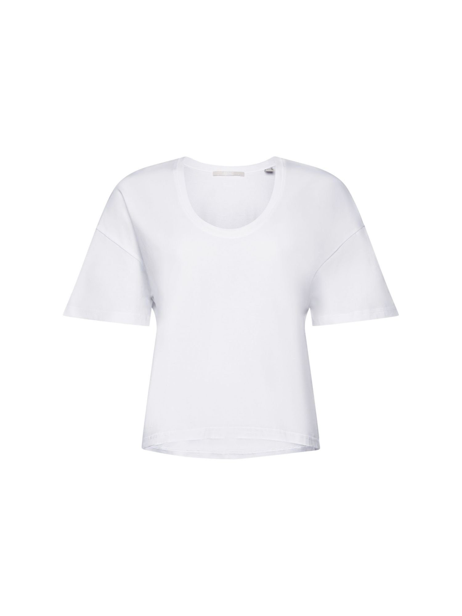 T-Shirt Oversize (1-tlg) Baumwolle by Esprit edc % Cropped-T-Shirt, 100