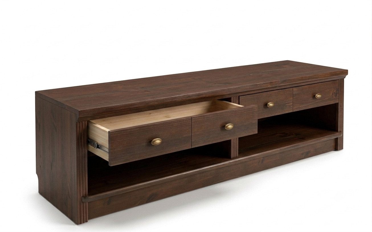 OTTO home Lowboard Soeren TV-Kommode (B/T/H: 158/45/45 cm), aus massiver Kiefer, mit 2 Schubladen, FSC®-zertifiziert – Bild 5 von 5