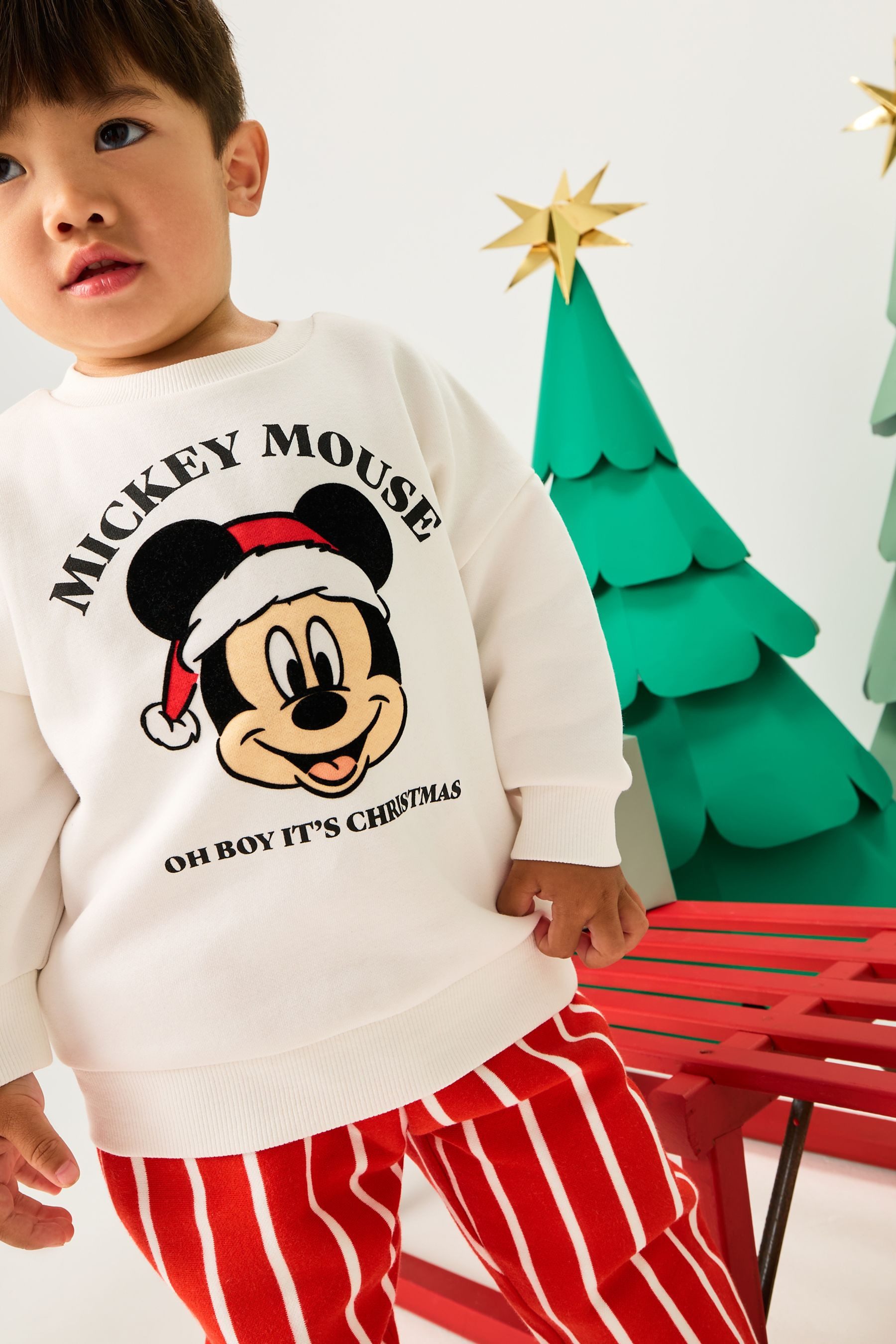 Next Sweat Suit Jogging Pants and Sweatshirt Set, Mickey Mouse (2-piece)