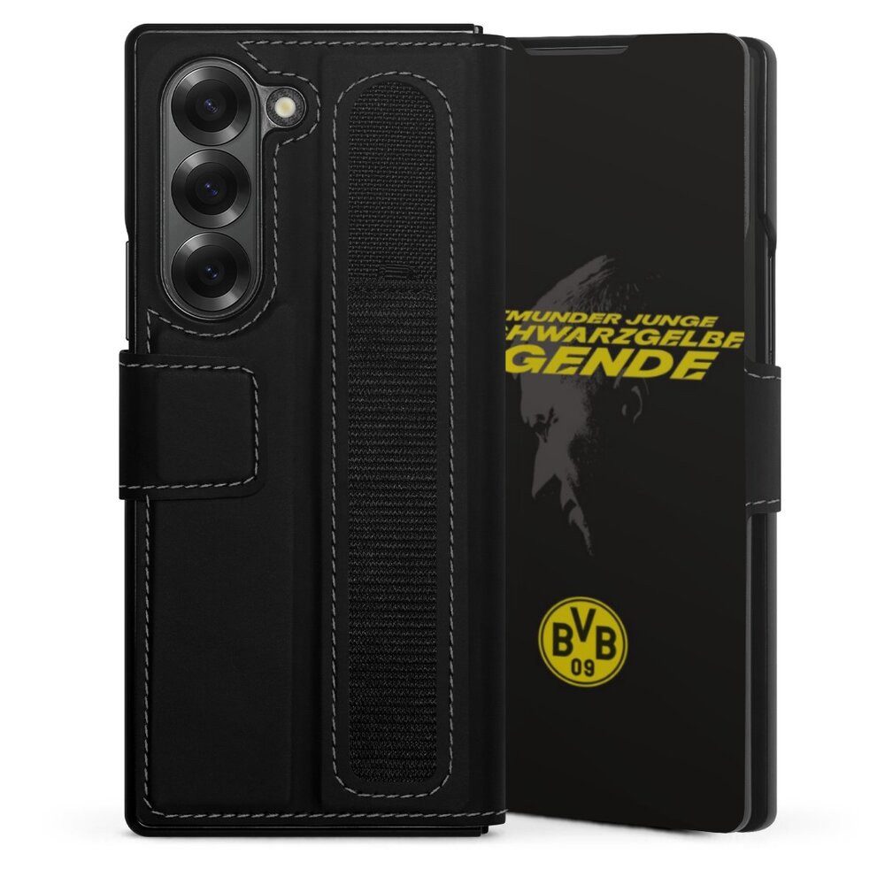 DeinDesign Handyhülle Marco Reus Borussia Dortmund BVB Danke Marco Schwarzgelbe Legende, Samsung Galaxy Z Fold 6 Hülle Handy Flip Case Wallet Cover