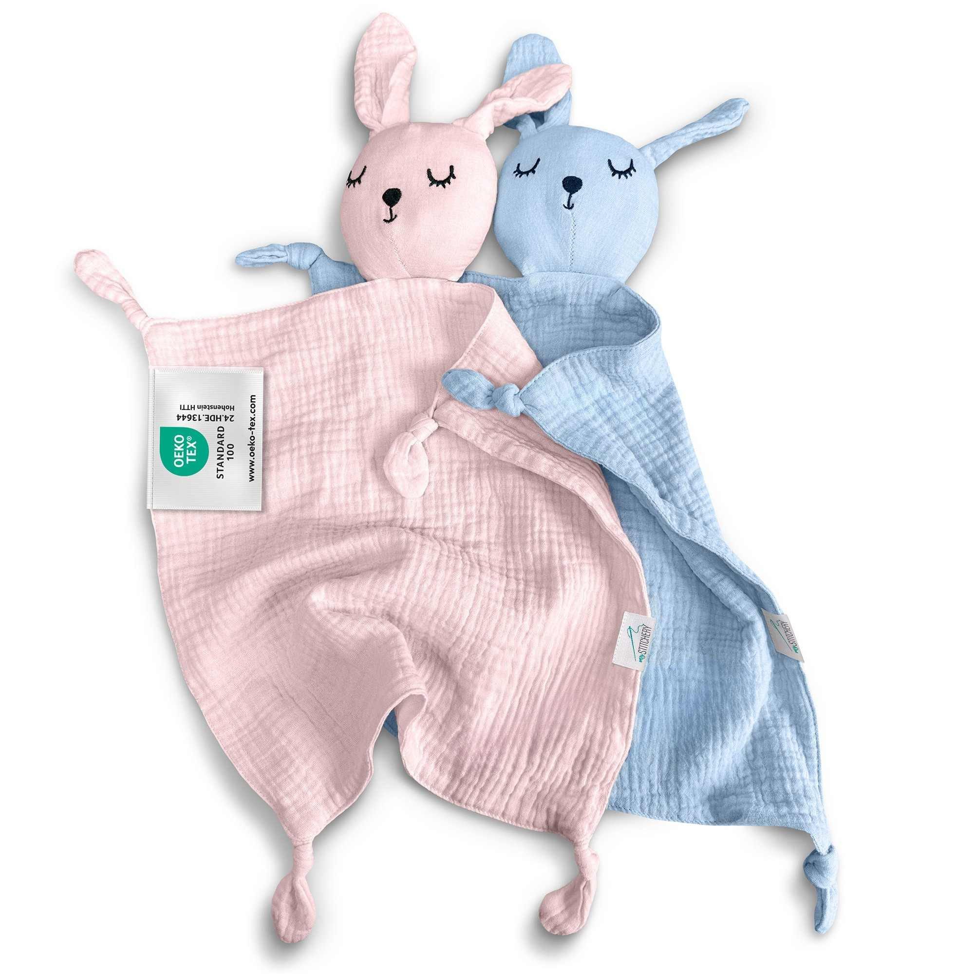 my STITCHERY Schnuffeltuch Musselin Schnuffeltuch fürs Baby mit Oeko-TEX® Standard 100, (1-tlg), Musselin-Stoff