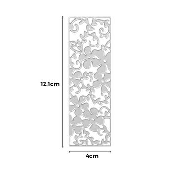 Stanzenshop.de Motivschablone Stanzschablone: Rahmen mit Blüten