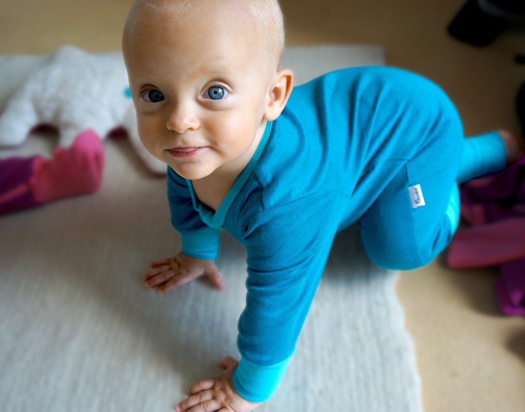 divata Strampler Baby Strampler Overall mit Klappfüßen - Jungs Frühchen Kleidung