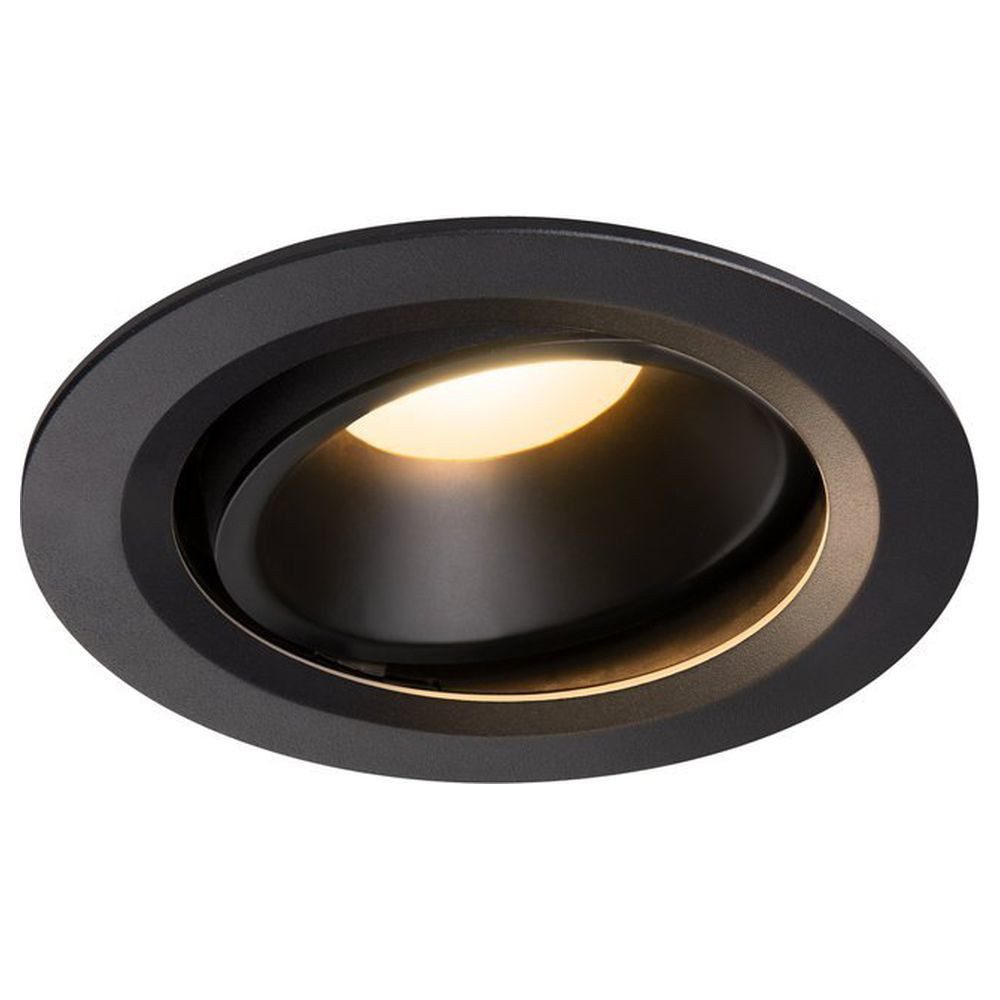 SLV Einbauleuchte LED Einbaustrahler Numinos in Schwarz 25,41W 2150lm 3000K 20°, LED