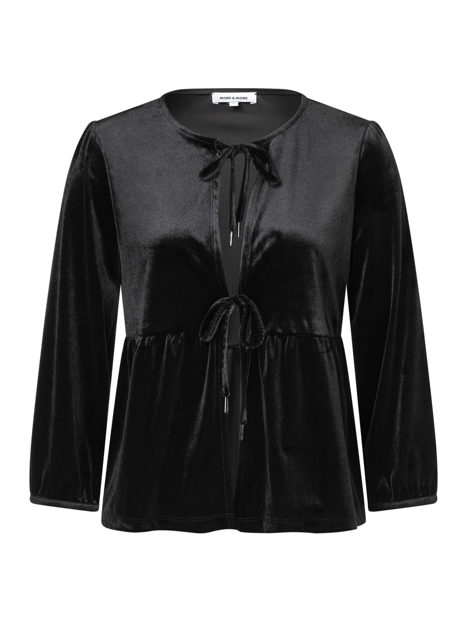 MORE&MORE Jerseyblazer elegante Glam-Party-Samtjacke günstig online kaufen