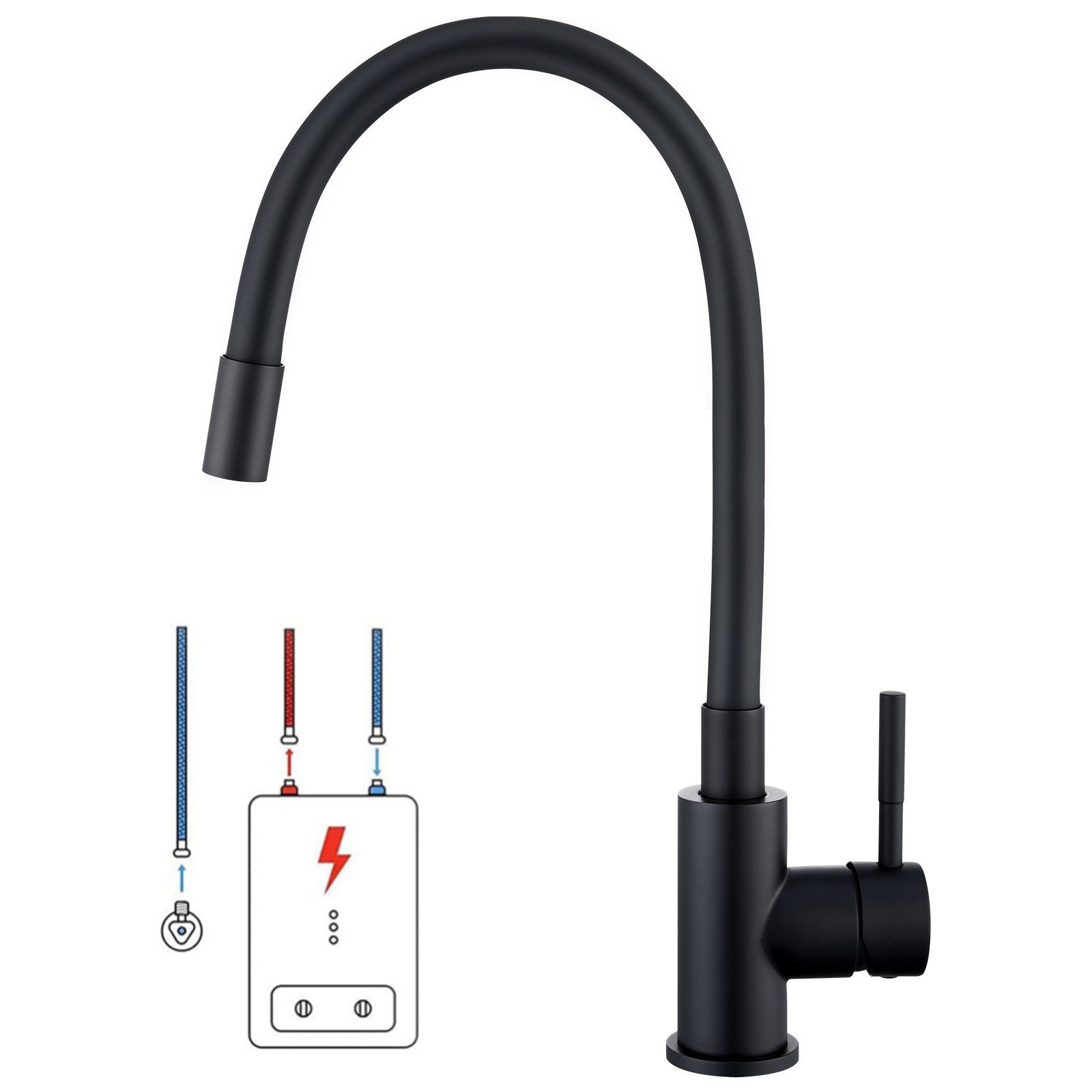 Auralum Max Küchenarmatur Niederdruck Flexible Spültischarmatur günstig online kaufen