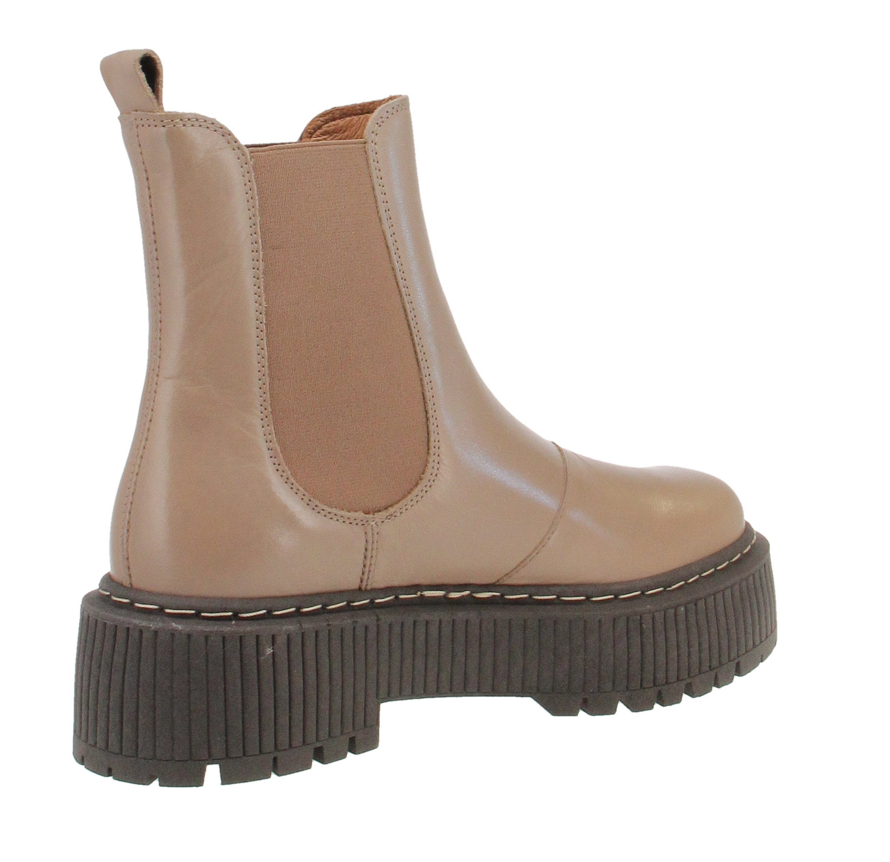 Ten Points Ten Points 60161 Alina - Damen Schuhe Stiefeletten - 405-Taupe Stiefel