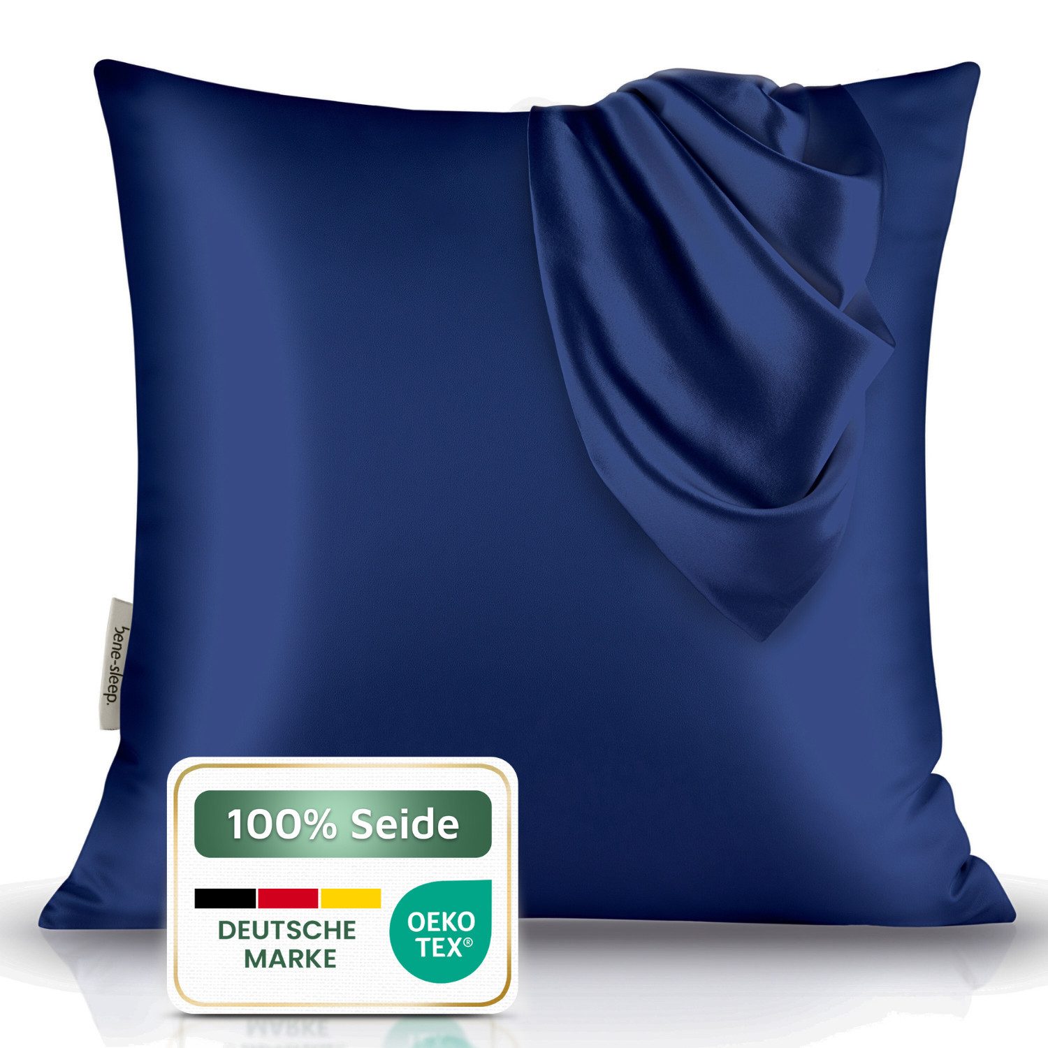 bene-sleep. Kissenbezug bene-sleep® Seidenbezug – 22 Momme Maulbeerseide, faltenreduzierend, Reine 22 Momme Naturseide, Höchste Güteklasse 6A