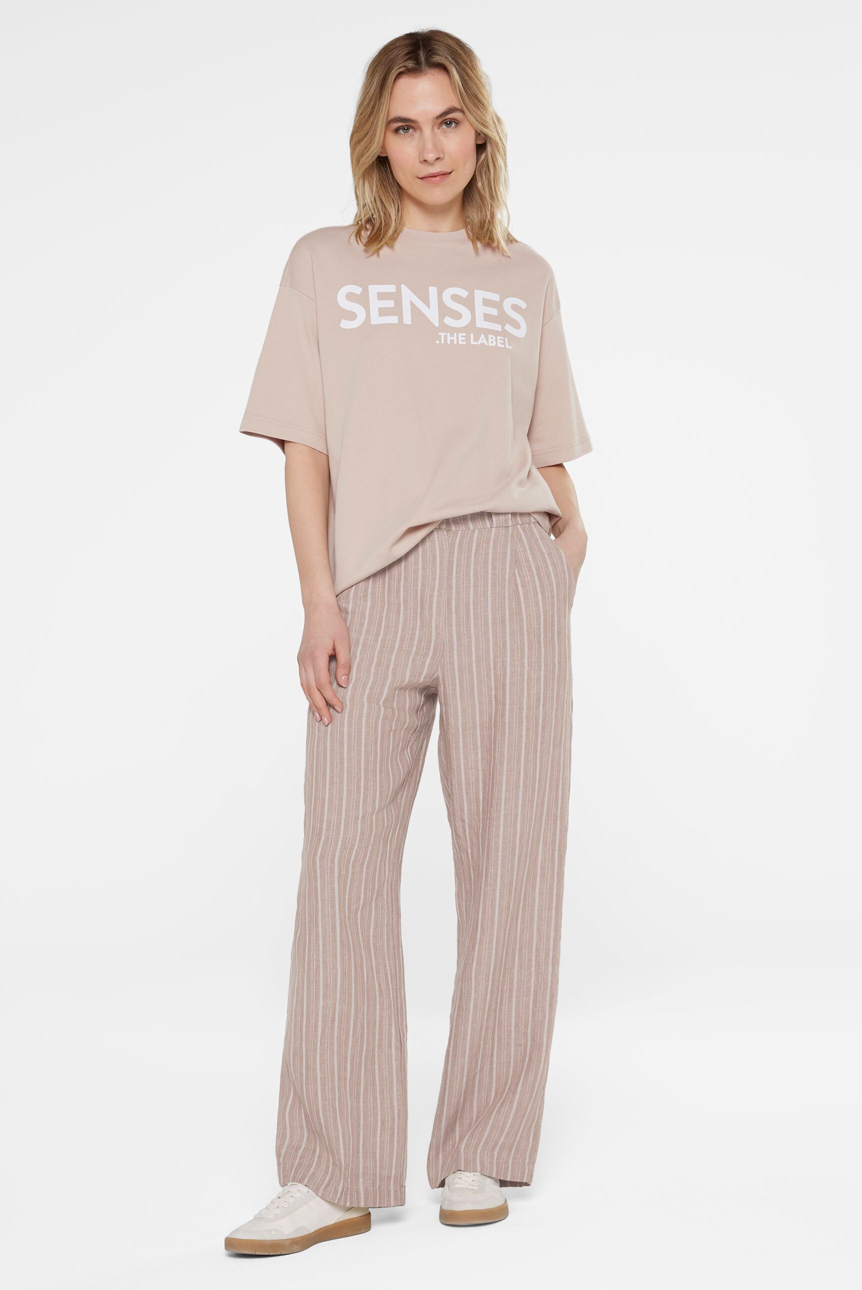 SENSES.THE LABEL Rundhalsshirt aus Baumwolle