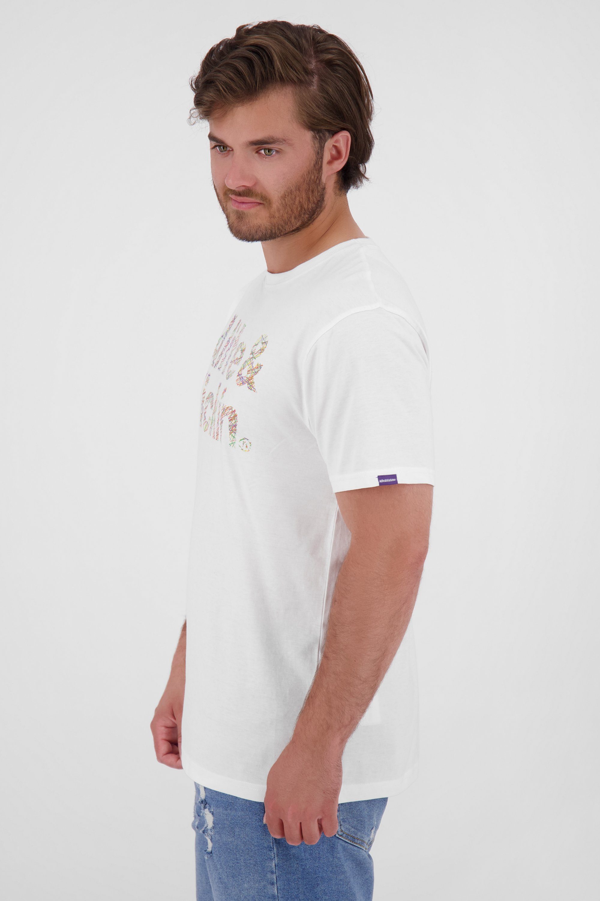 T-Shirt Herren white Alife T-Shirt Kickin Shirt Logo IconAK &