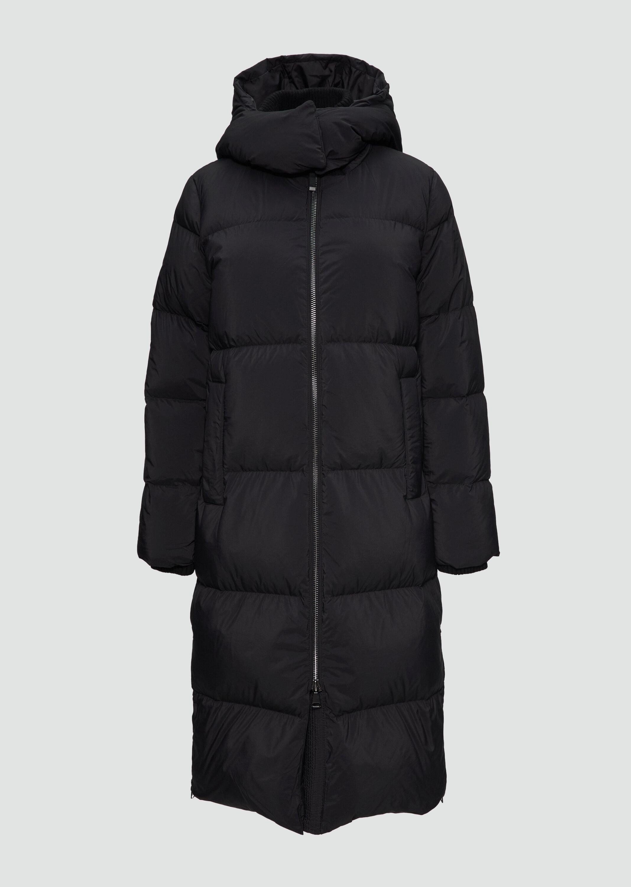 s.Oliver Wintermantel Outdoor-Mantel Wärmender Daunenmantel mit abnehmbarer Kapuze