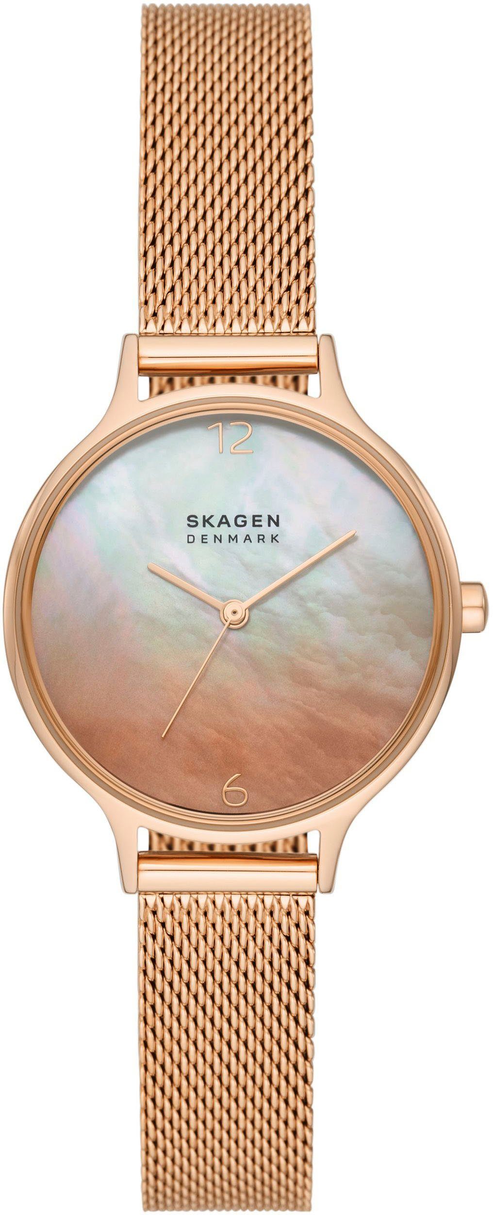 Skagen Quarzuhr ANITA, SKW3107, Armbanduhr, Damenuhr, analog, Edelstahlarmband