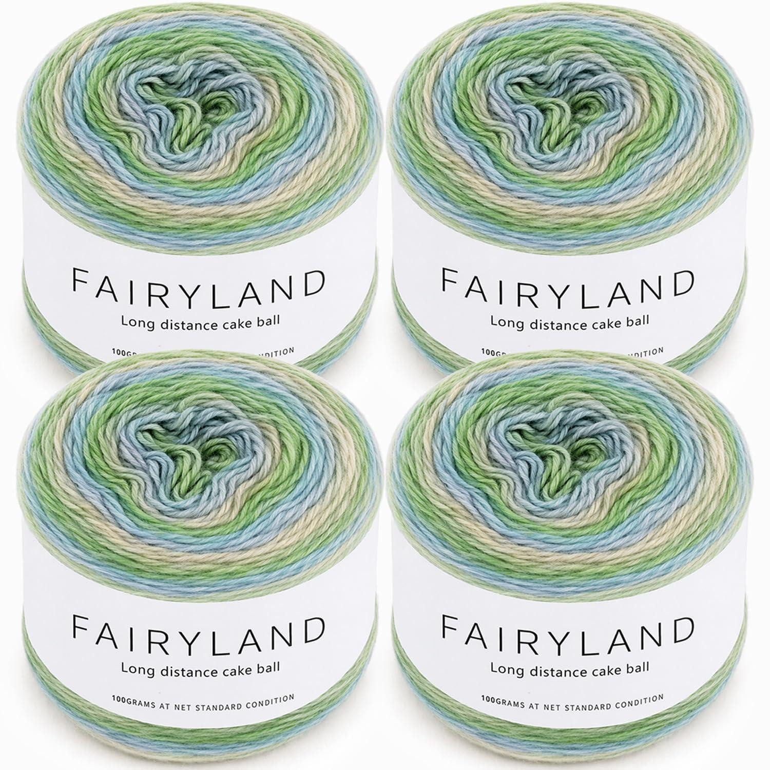 LuxusKollektion Farbverlaufsgarn Bobbel 4x100g 4-fädig Regenbogen Effektgarn