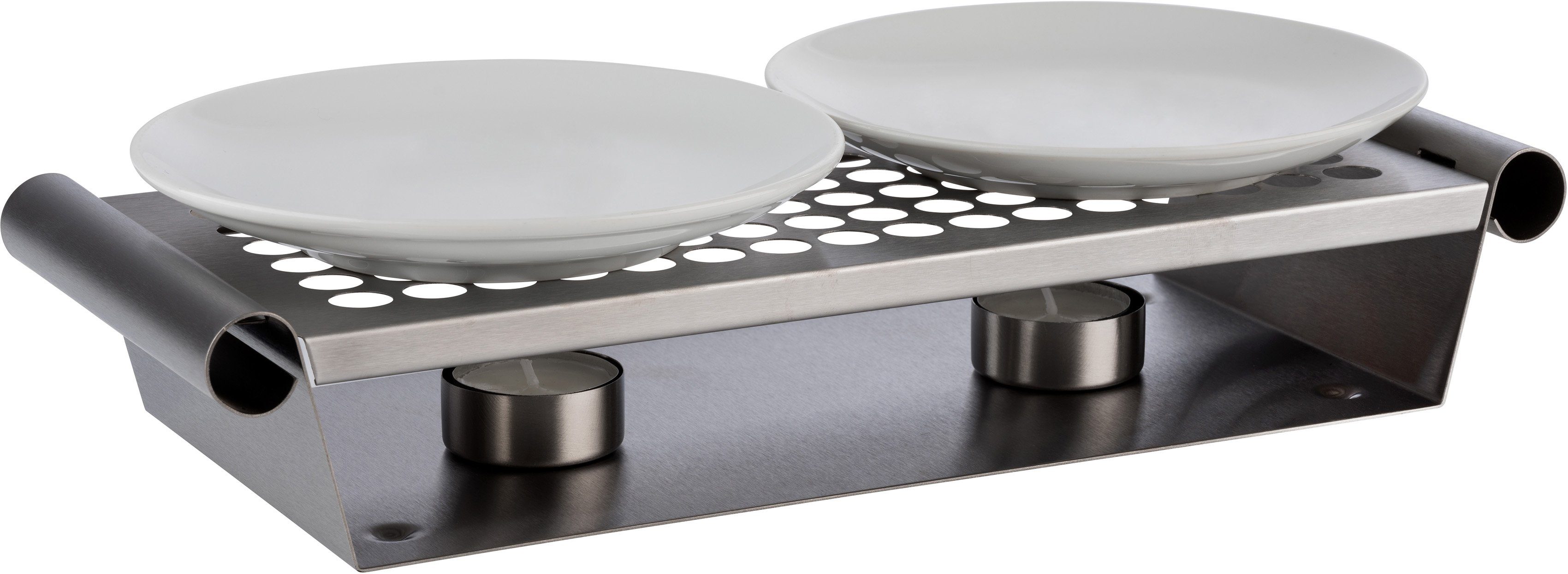 APS Speisenwärmer, (1-tlg), 2-flammig, matt poliert