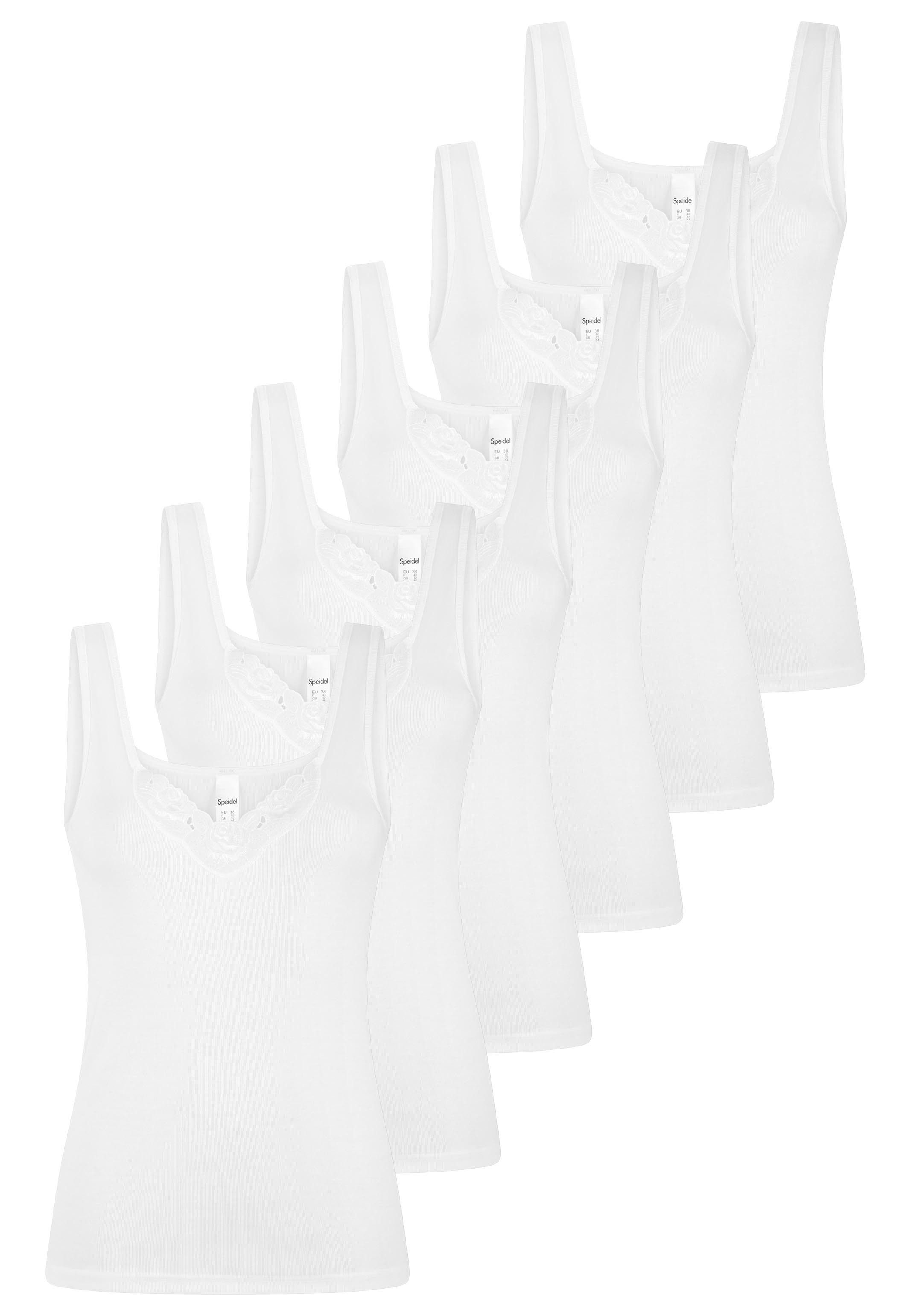 Speidel Unterhemd 6er Pack Basic (Spar-Set, 6-St) Unterhemd / Top - Baumwolle - Atmungsaktiv