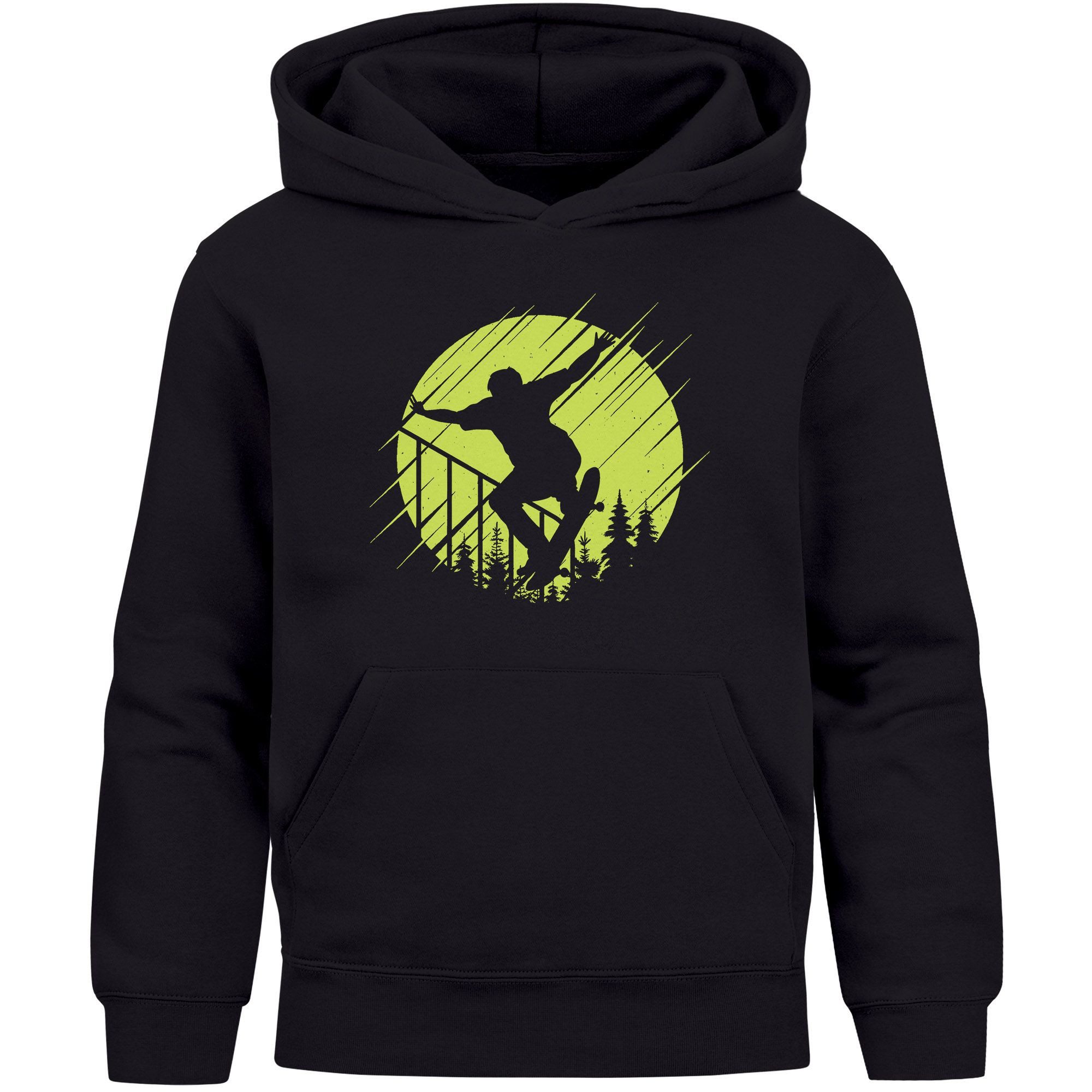 Hoodie Kinder Hoodie Skateboard Motiv Skater Kapuzenpullover Jungen Mädchen