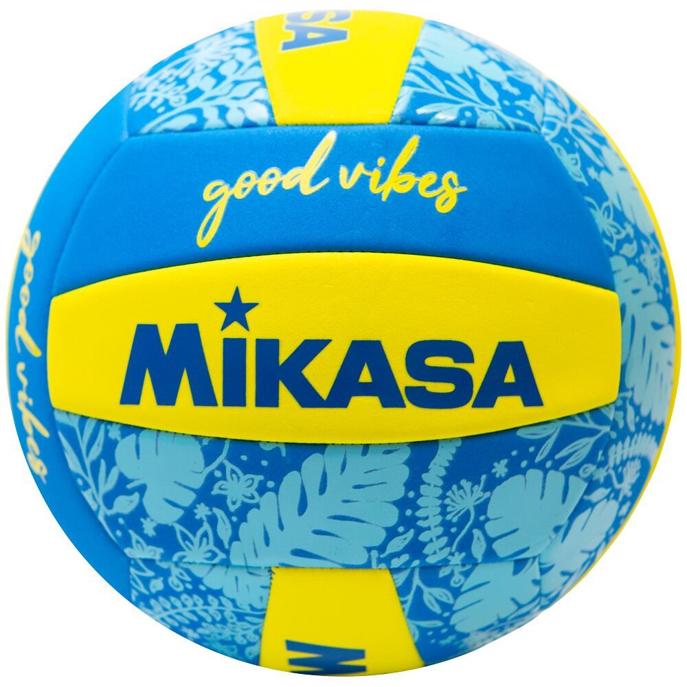 Mikasa Beachvolleyball Beachvolleyball Good Vibes, 100 % wasserfest dank Spezialventil